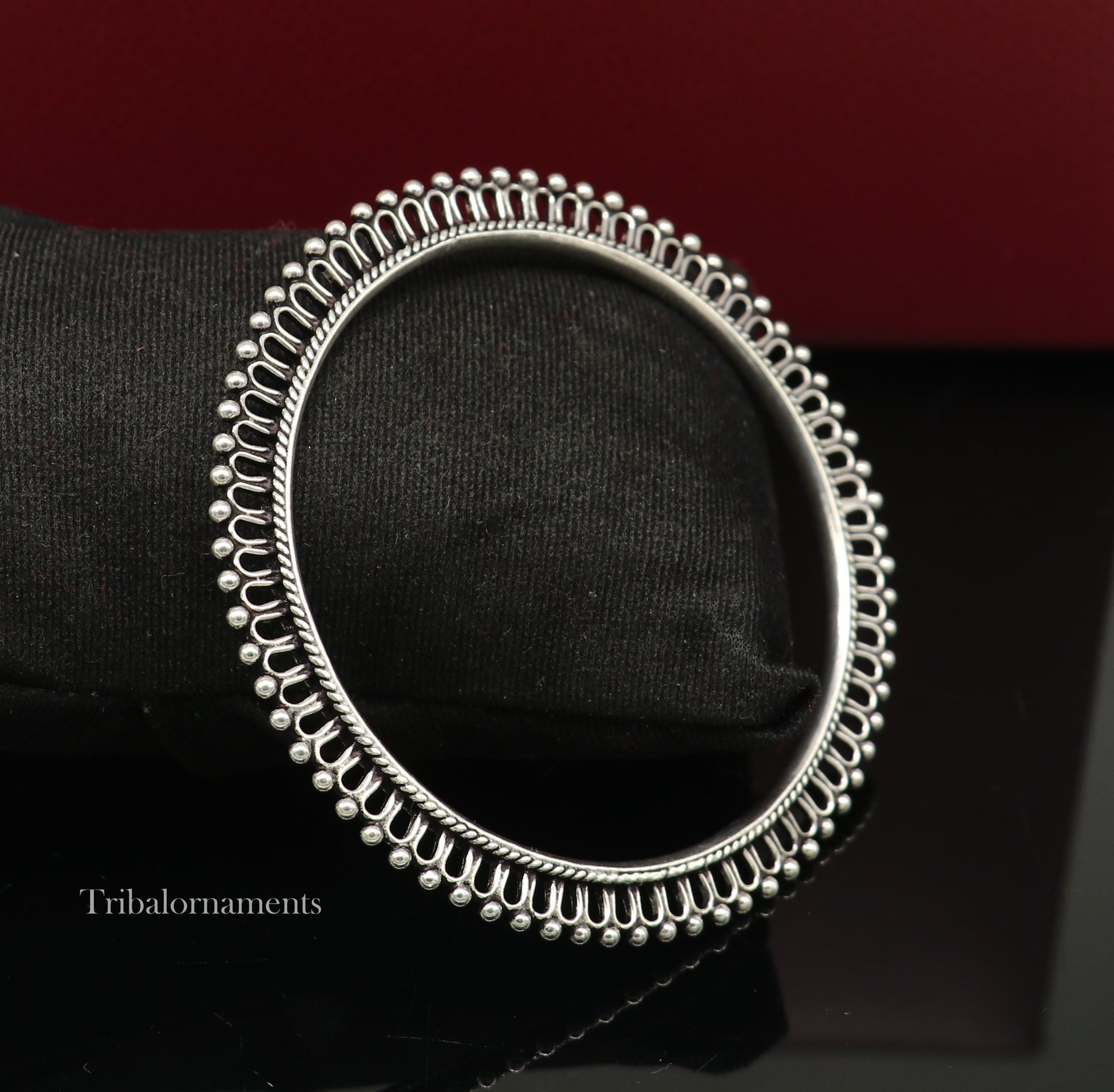 92.5sterling silver beautiful fancy silver bracelet for girls
