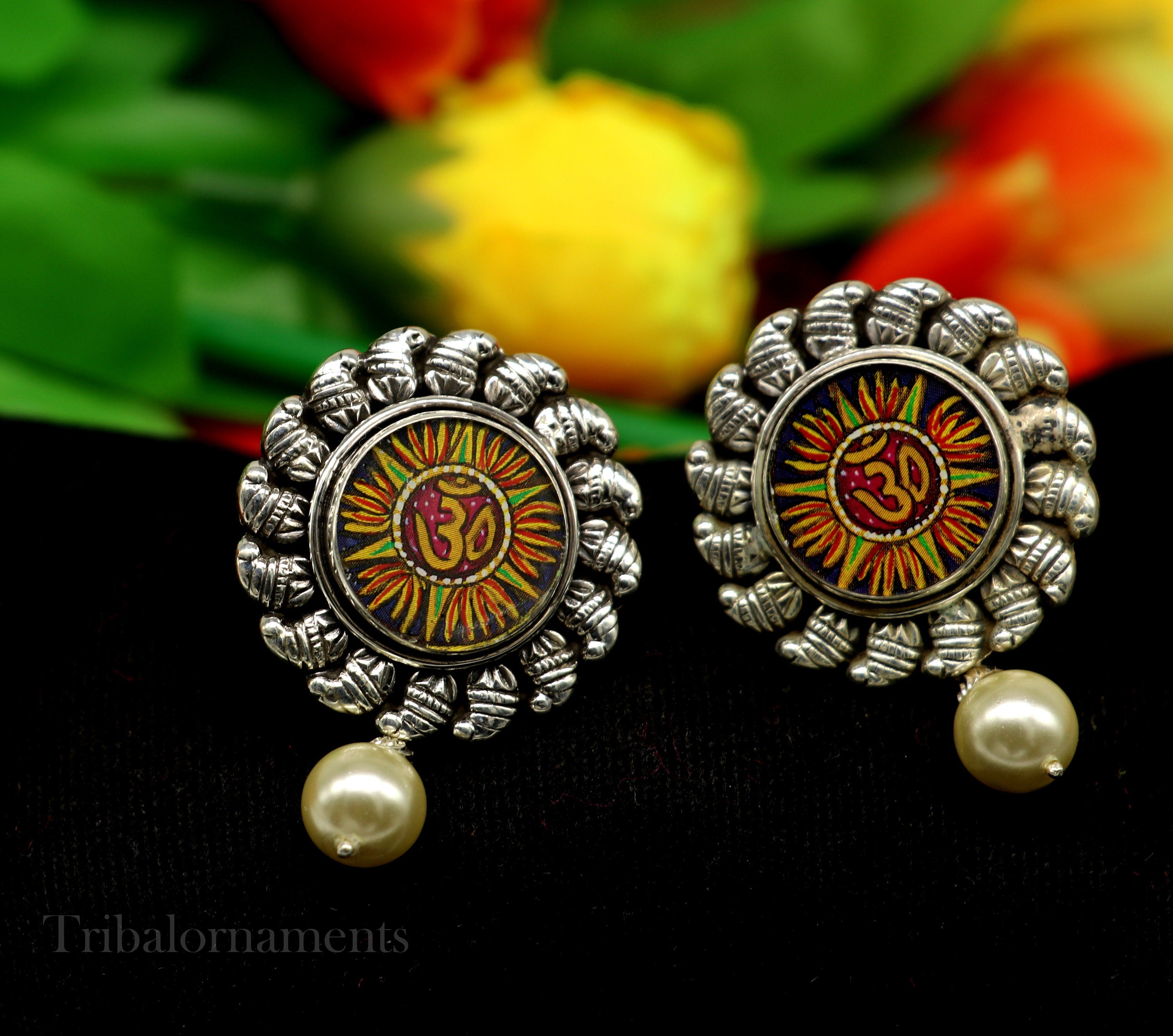 Handmade Jamini Roy Earring -by gonecase