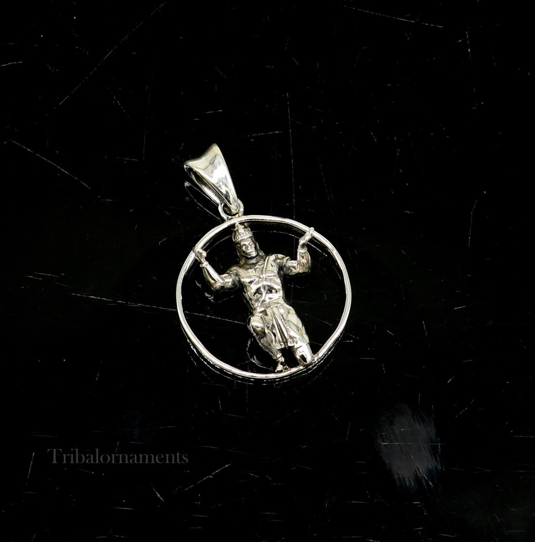 Divine lord God hanuman pendant 92.5 sterling silver handmade god idol hanuman , amazing craftsmanship pendant gifting jewelry ssp872 - TRIBAL ORNAMENTS