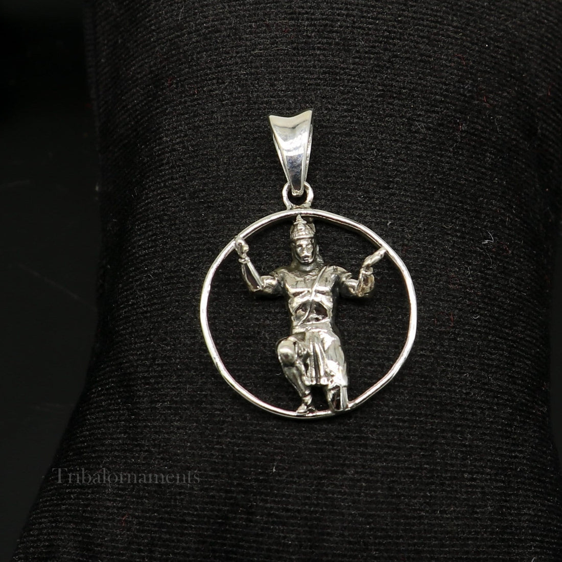 Divine lord God hanuman pendant 92.5 sterling silver handmade god idol hanuman , amazing craftsmanship pendant gifting jewelry ssp872 - TRIBAL ORNAMENTS