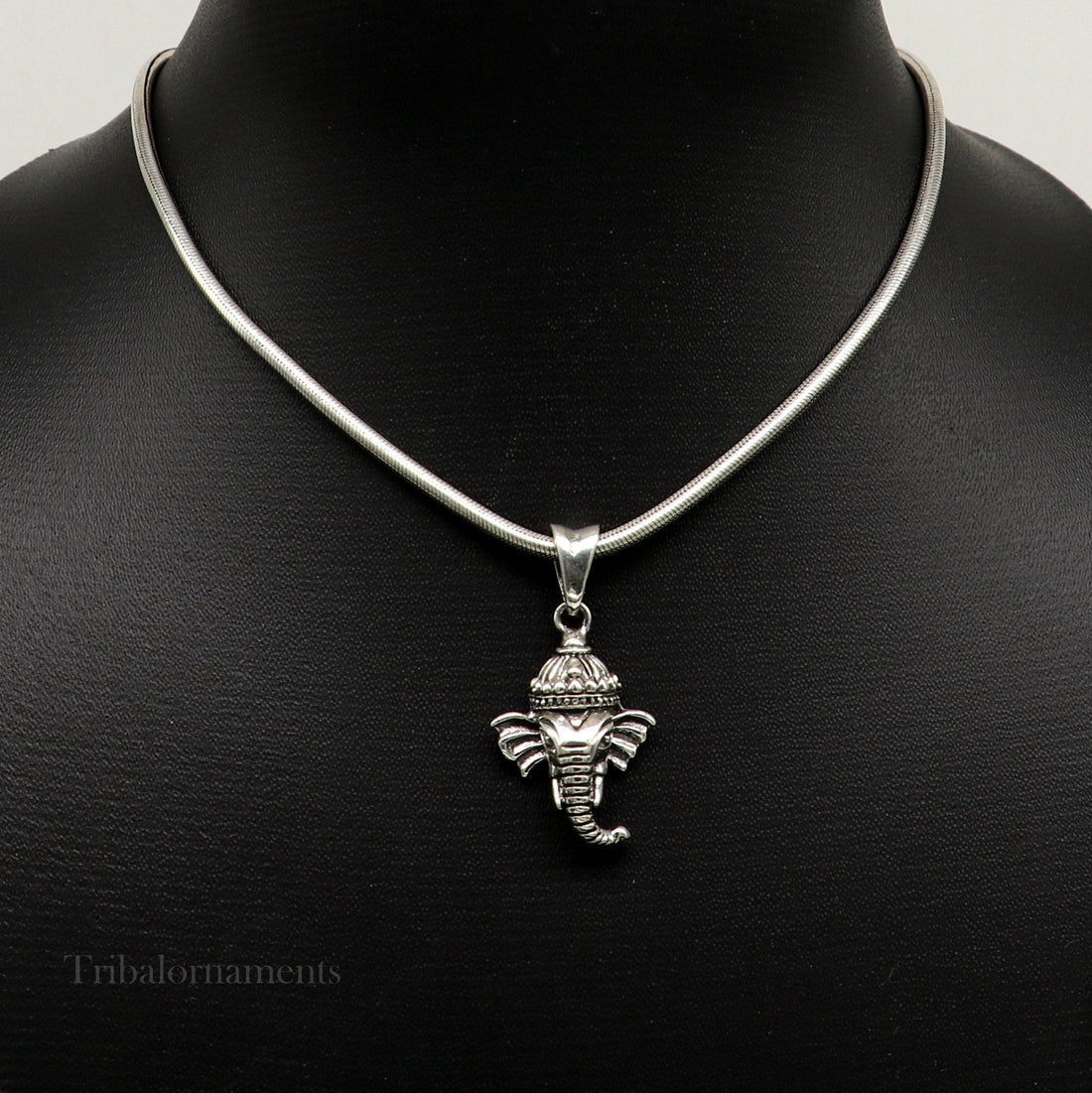 92.5 terling silver Lord Ganesha pendant, excellent unique design stylish unisex personalized gift pendant jewelry ssp885 - TRIBAL ORNAMENTS