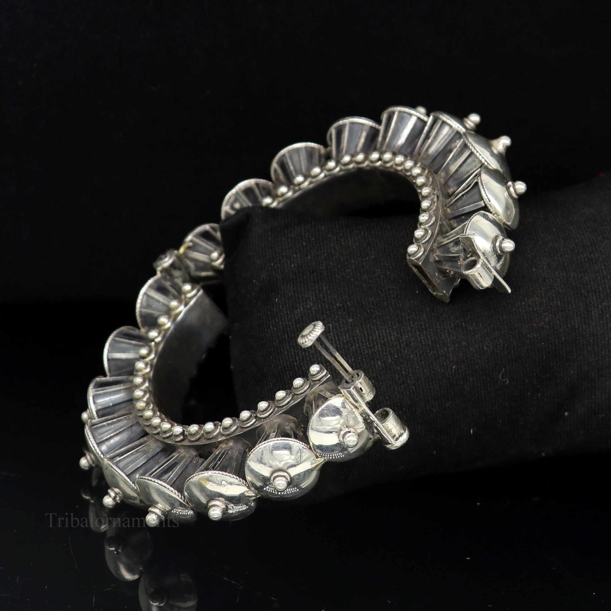 925 sterling silver handmade Vintage antique design heavy design ethnic bangle bracelet tribal jewelry best bride belly dance gifting nba172 - TRIBAL ORNAMENTS