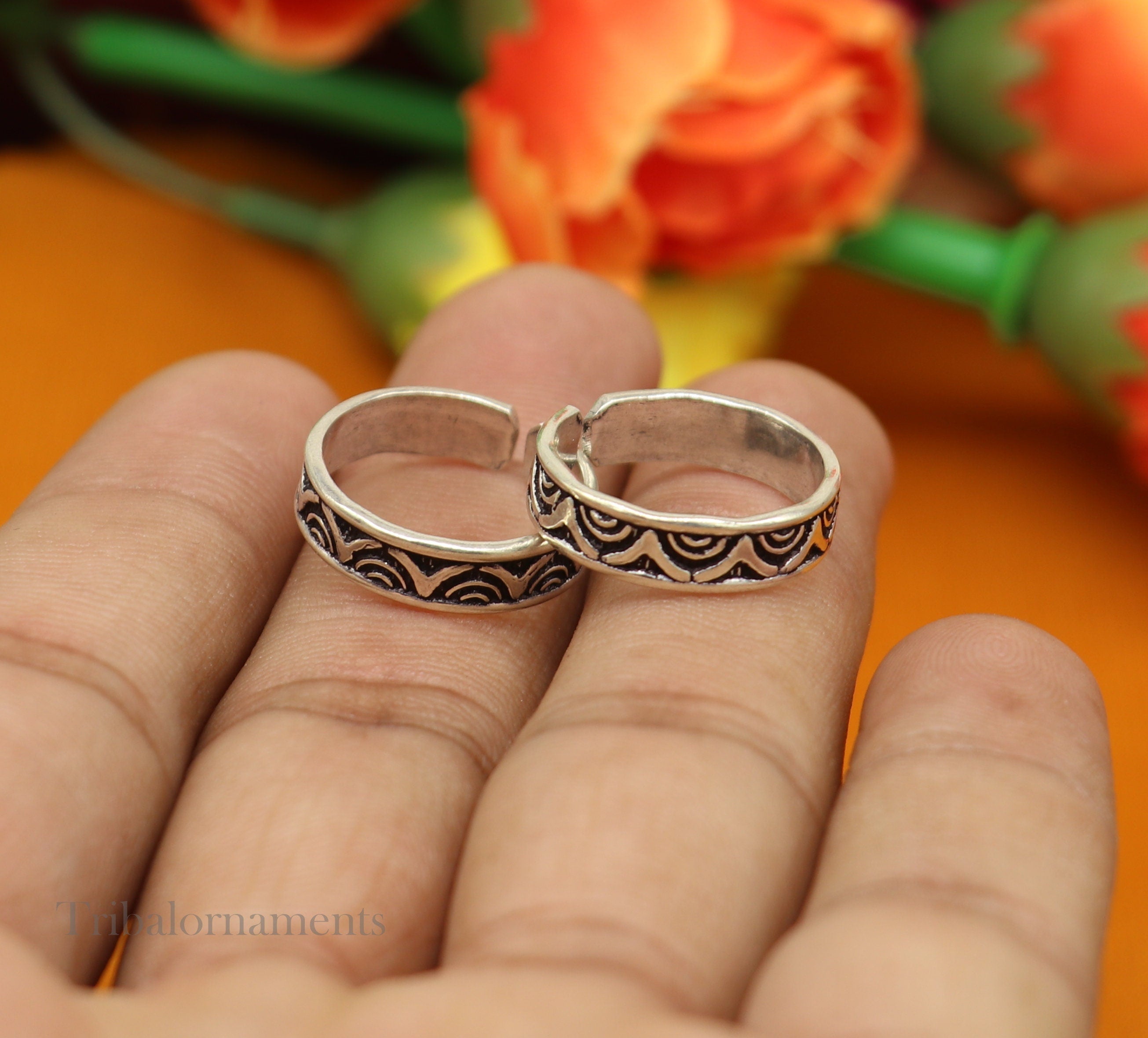 Order Cute Adjustable Silver Toe Rings Online From Sri Selvalakshmi  Jewellers,Namakkal