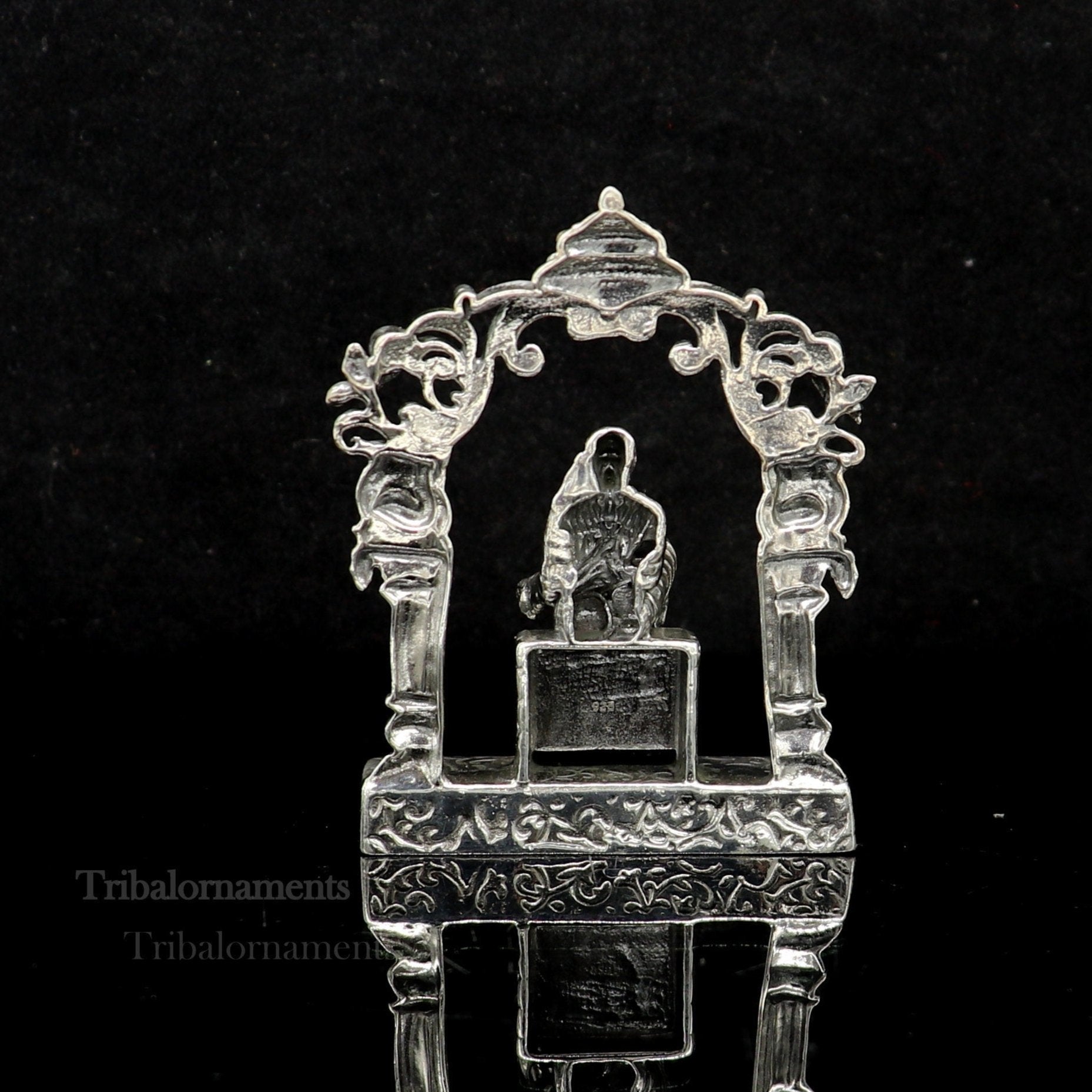 925 sterling silver handmade Divine Hindu idol deity Sai Baba statue murti divine Statue Sculpture figurine puja article gifting art177 - TRIBAL ORNAMENTS