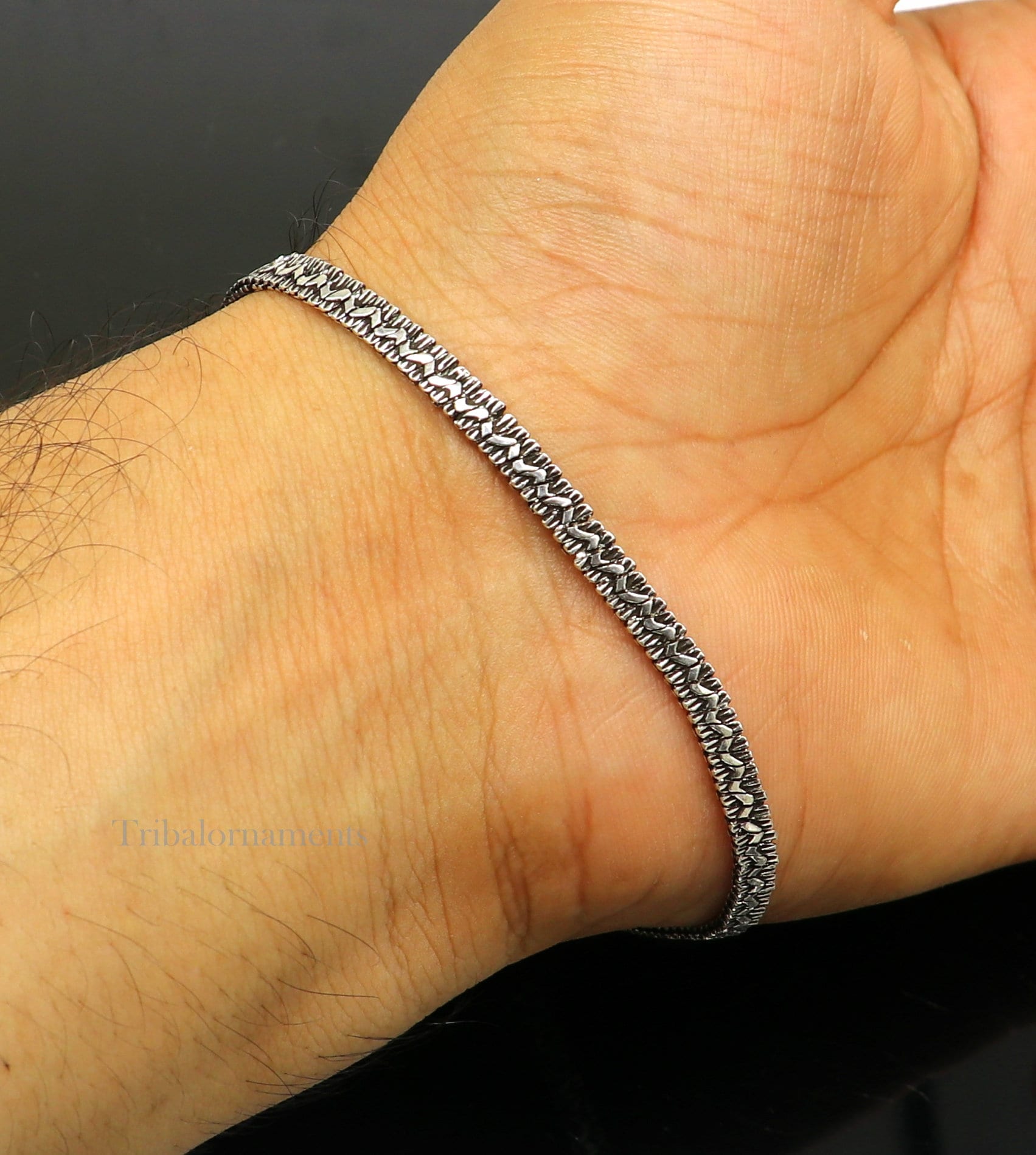 Pure handmade 925 fine sterling silver customized chain dainty bracelet, gorgeous bracelet best stylish girl's gifting jewelry nsbr360 - TRIBAL ORNAMENTS