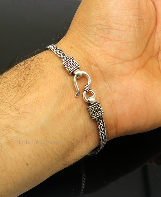 Pure handmade 925 fine sterling silver customized chain dainty bracelet, gorgeous bracelet best stylish girl's gifting jewelry nsbr360 - TRIBAL ORNAMENTS