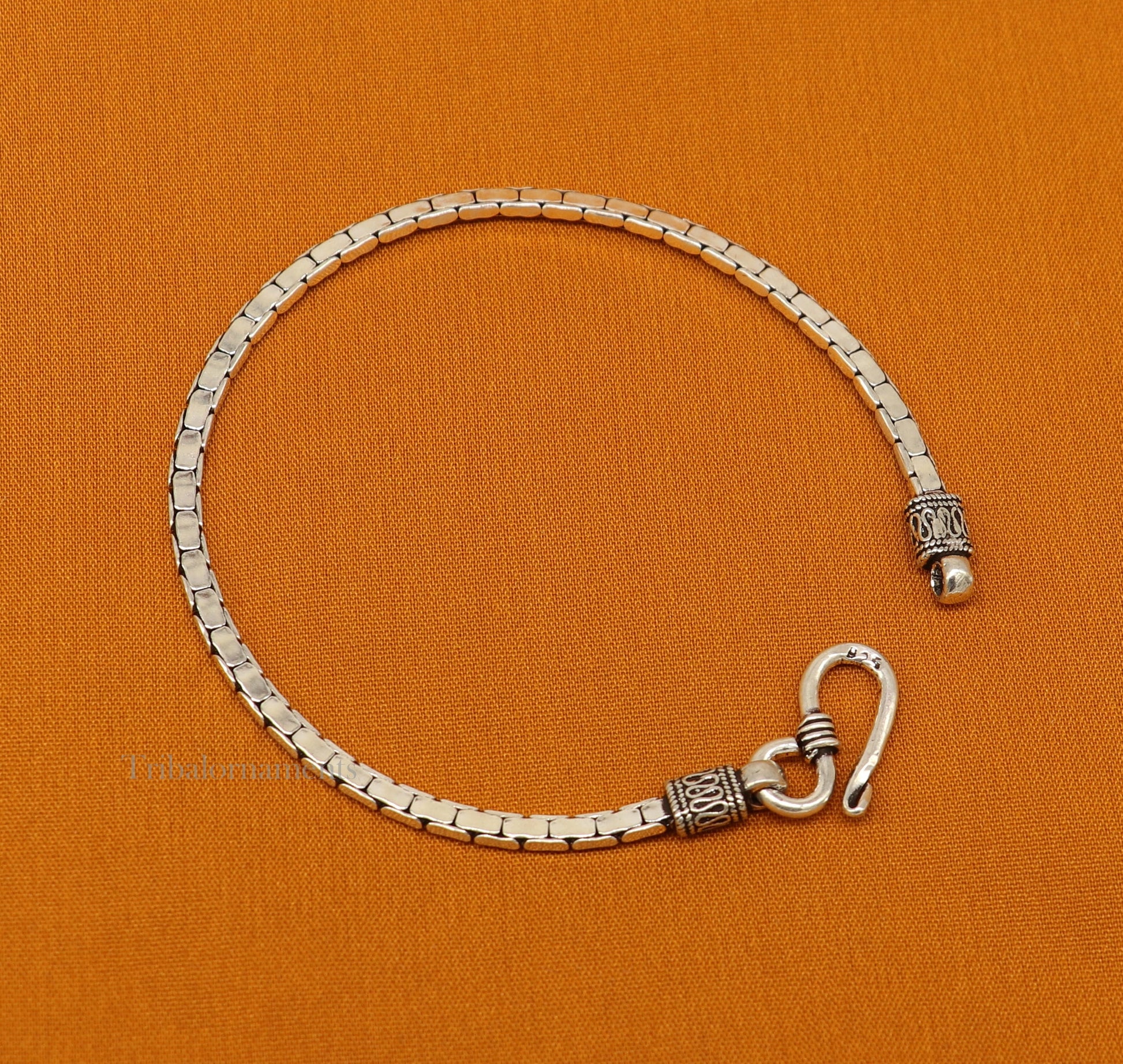 Solid 925 fine sterling silver customized chain dainty bracelet, gorgeous bracelet best stylish girl's gifting jewelry nsbr350 - TRIBAL ORNAMENTS