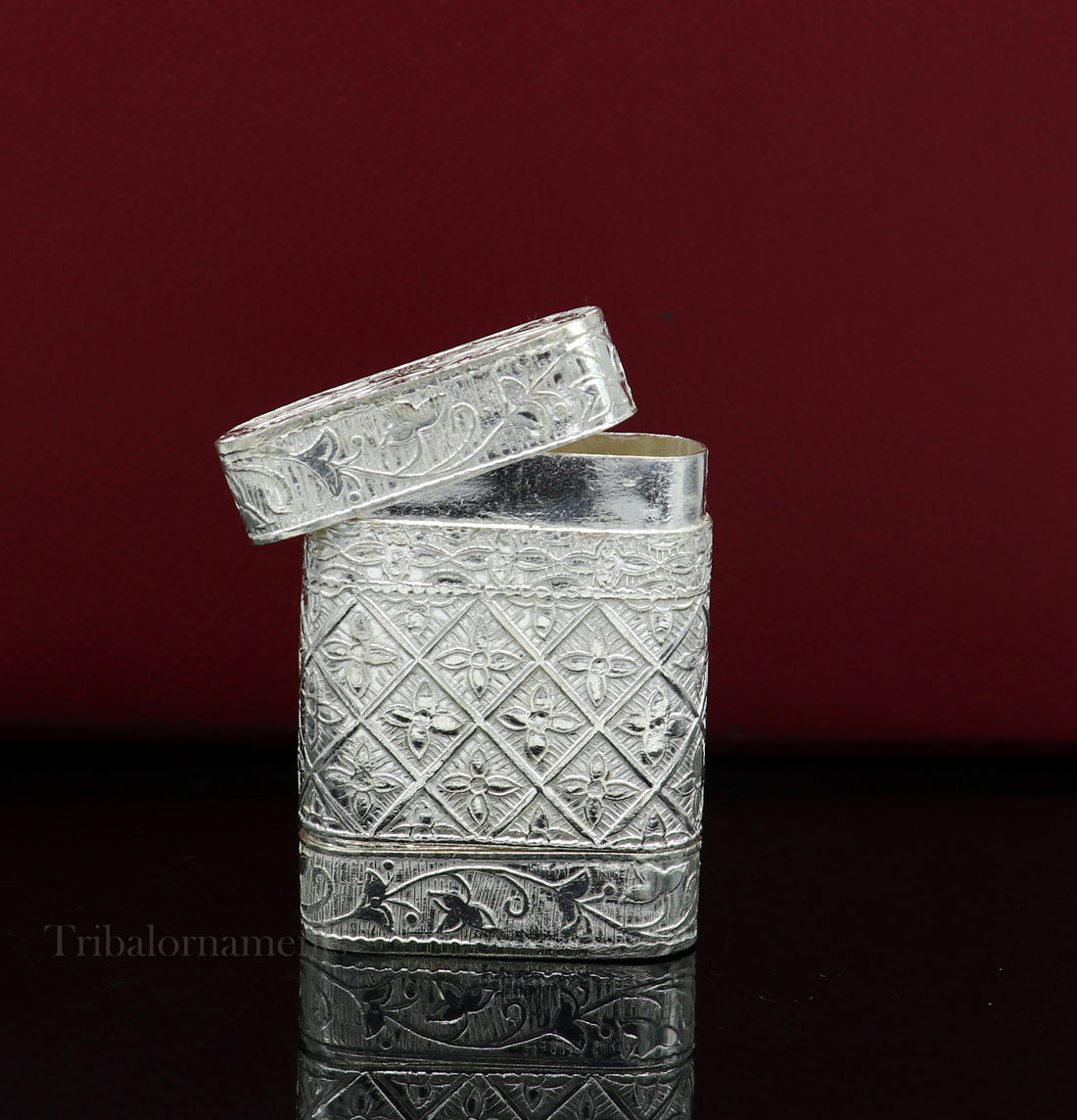 925 sterling silver handmade 2 in 1 tobacco box, fennel box office & home, storage box silver utensils, silver box, men's accessories stb314 - TRIBAL ORNAMENTS