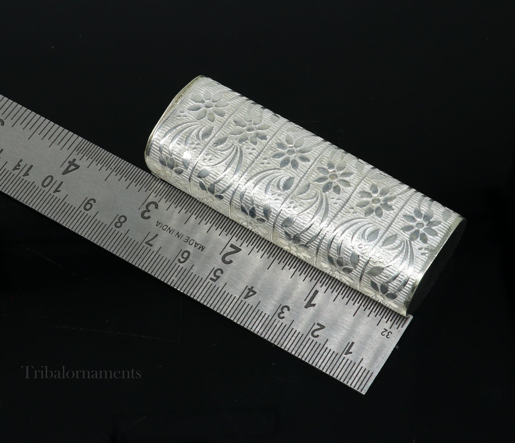 Silver Cigarette case Amazing 925 sterling silver handmade floral design cigarette box, trinket box, best gifting article from india stb319 - TRIBAL ORNAMENTS