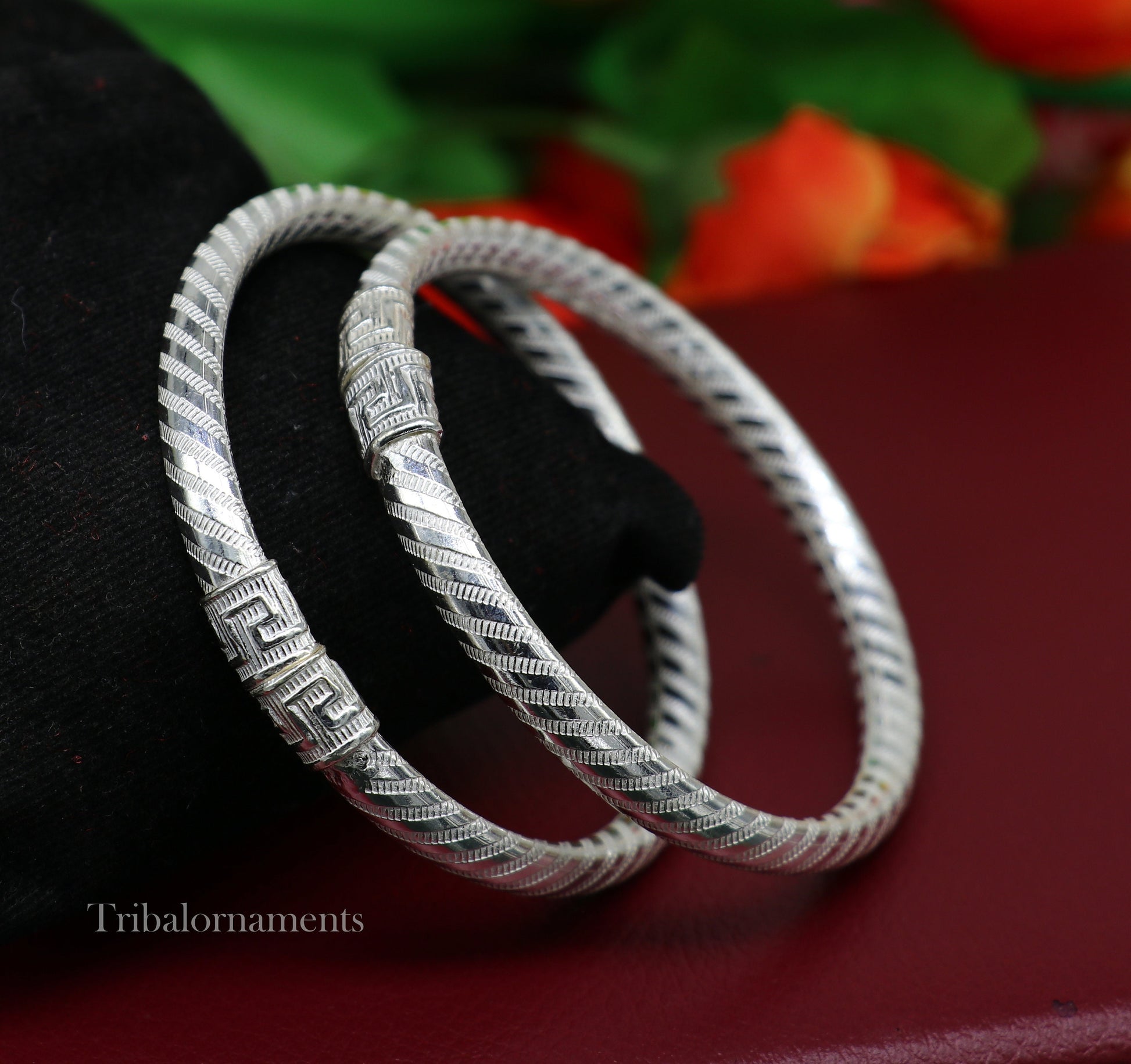 Exclusive design Sterling silver amazing bangle bracelet kangan chudi, excellent customized design bangle kada gift tribal jewelry nba204 - TRIBAL ORNAMENTS