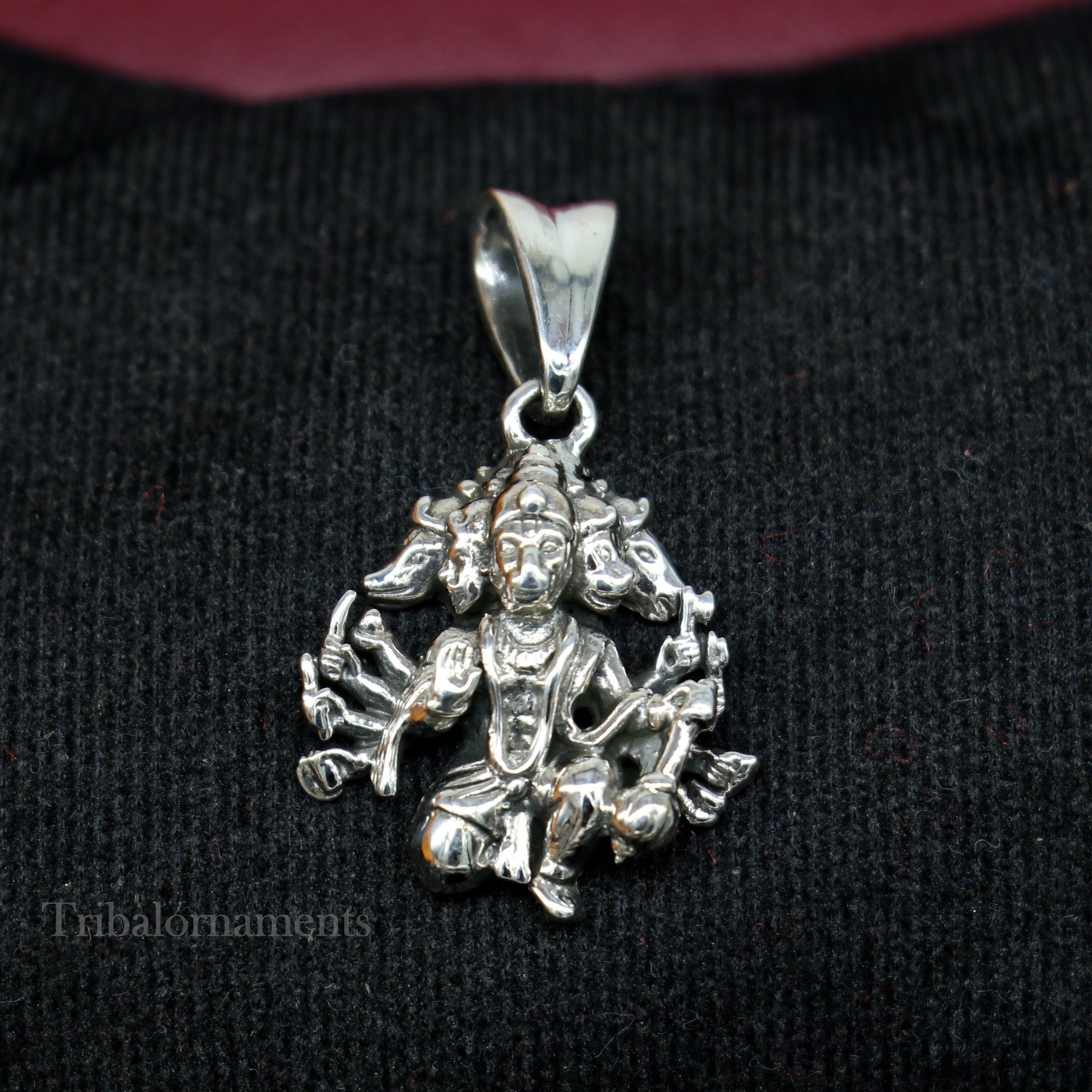 Panchmukhi hanuman 2025 locket silver