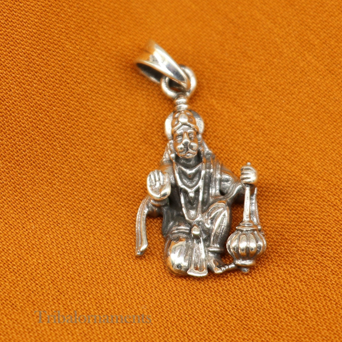 925 sterling silver handmade Hindu god Lord Hanuman pendant, amazing designer fabulous pendant unisex gifting jewelry ssp956 - TRIBAL ORNAMENTS