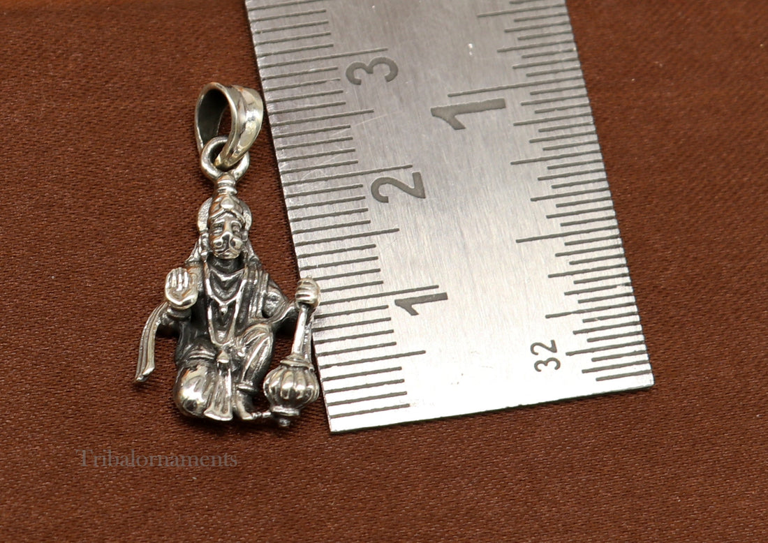 925 sterling silver handmade Hindu god Lord Hanuman pendant, amazing designer fabulous pendant unisex gifting jewelry ssp956 - TRIBAL ORNAMENTS