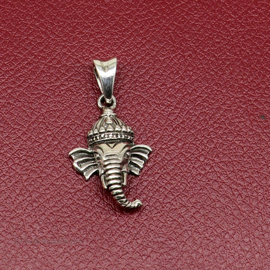 92.5 terling silver Lord Ganesha pendant, excellent unique design stylish unisex personalized gift pendant jewelry ssp885 - TRIBAL ORNAMENTS