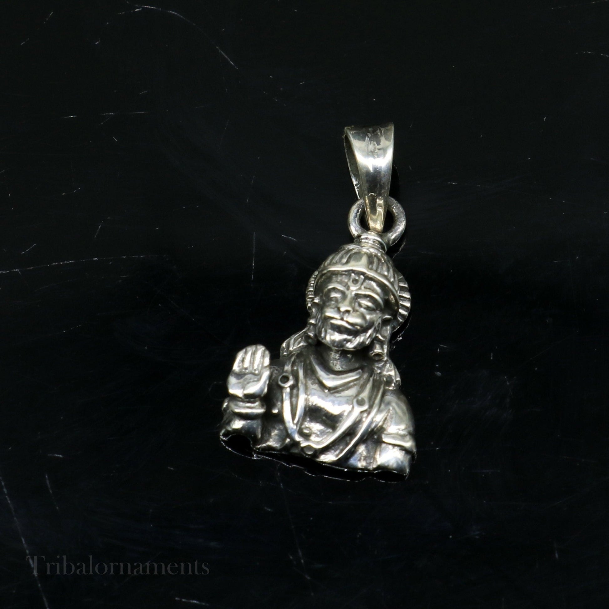 925 sterling silver handmade Hindu god Lord Hanuman pendant, amazing designer fabulous pendant unisex gifting jewelry ssp950 - TRIBAL ORNAMENTS