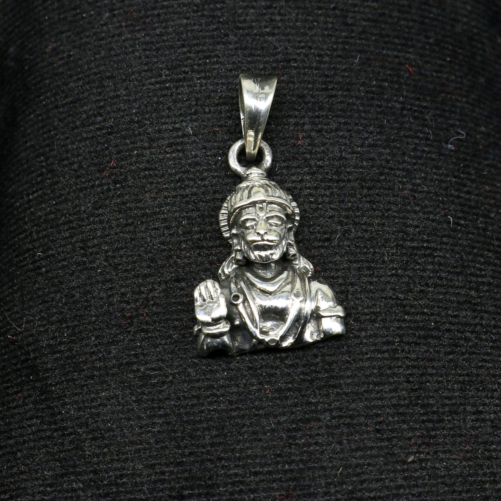 925 sterling silver handmade Hindu god Lord Hanuman pendant, amazing designer fabulous pendant unisex gifting jewelry ssp950 - TRIBAL ORNAMENTS