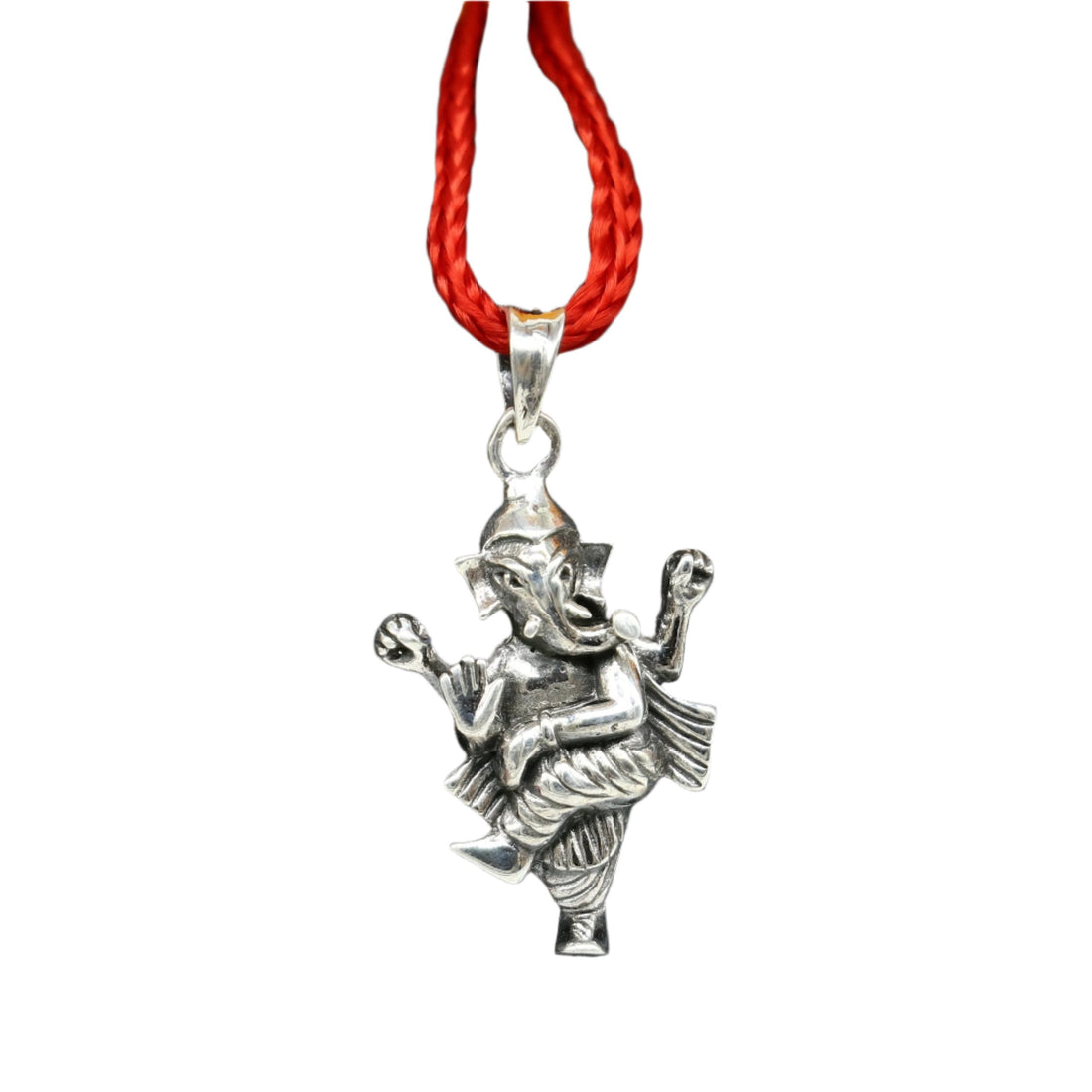 925 fine pure silver dancing Ganesha divine blessing pendant, unique customized pendant, best gifting vintage style pendant necklace ssp870 - TRIBAL ORNAMENTS