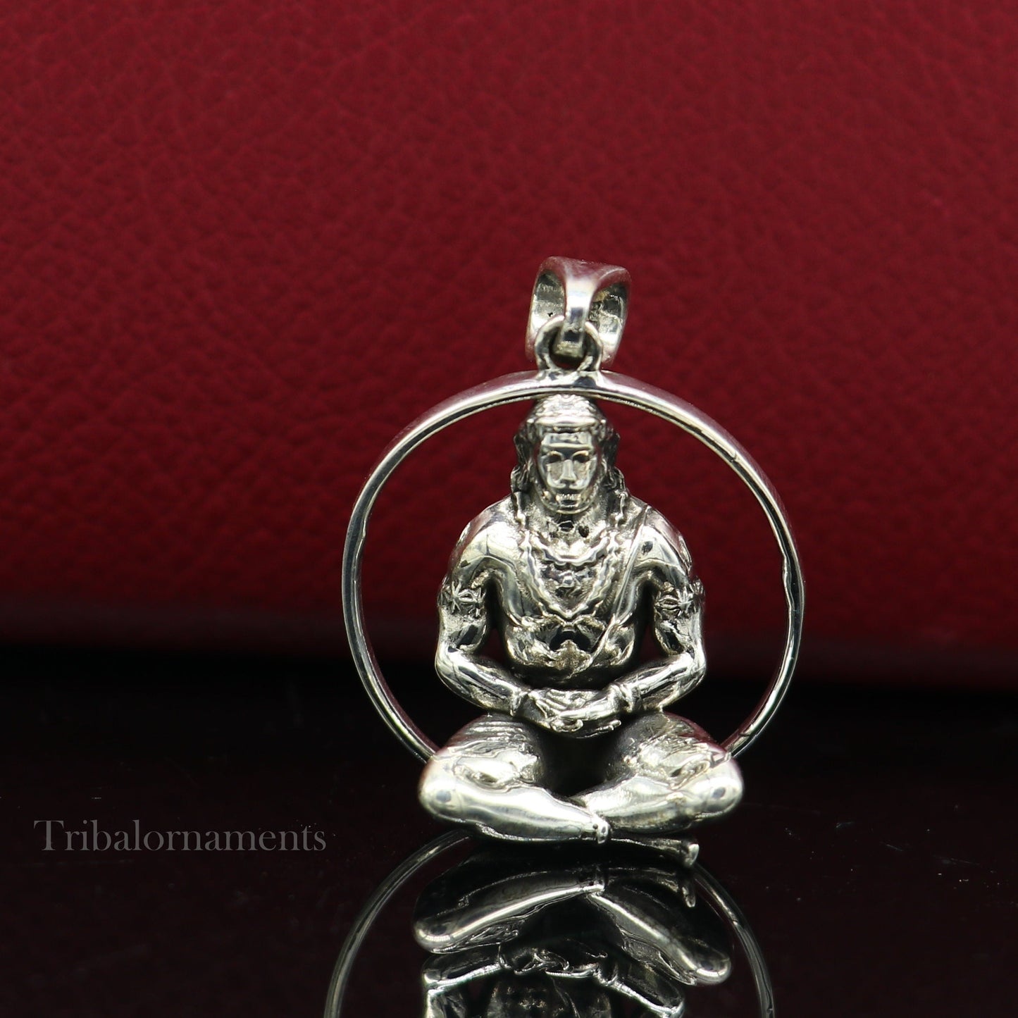 Solid 925 sterling silver Hindu Lord Hanuman pendant, Bajarangbali fabulous vintage antique pendant unisex gifting jewelry ssp979 - TRIBAL ORNAMENTS