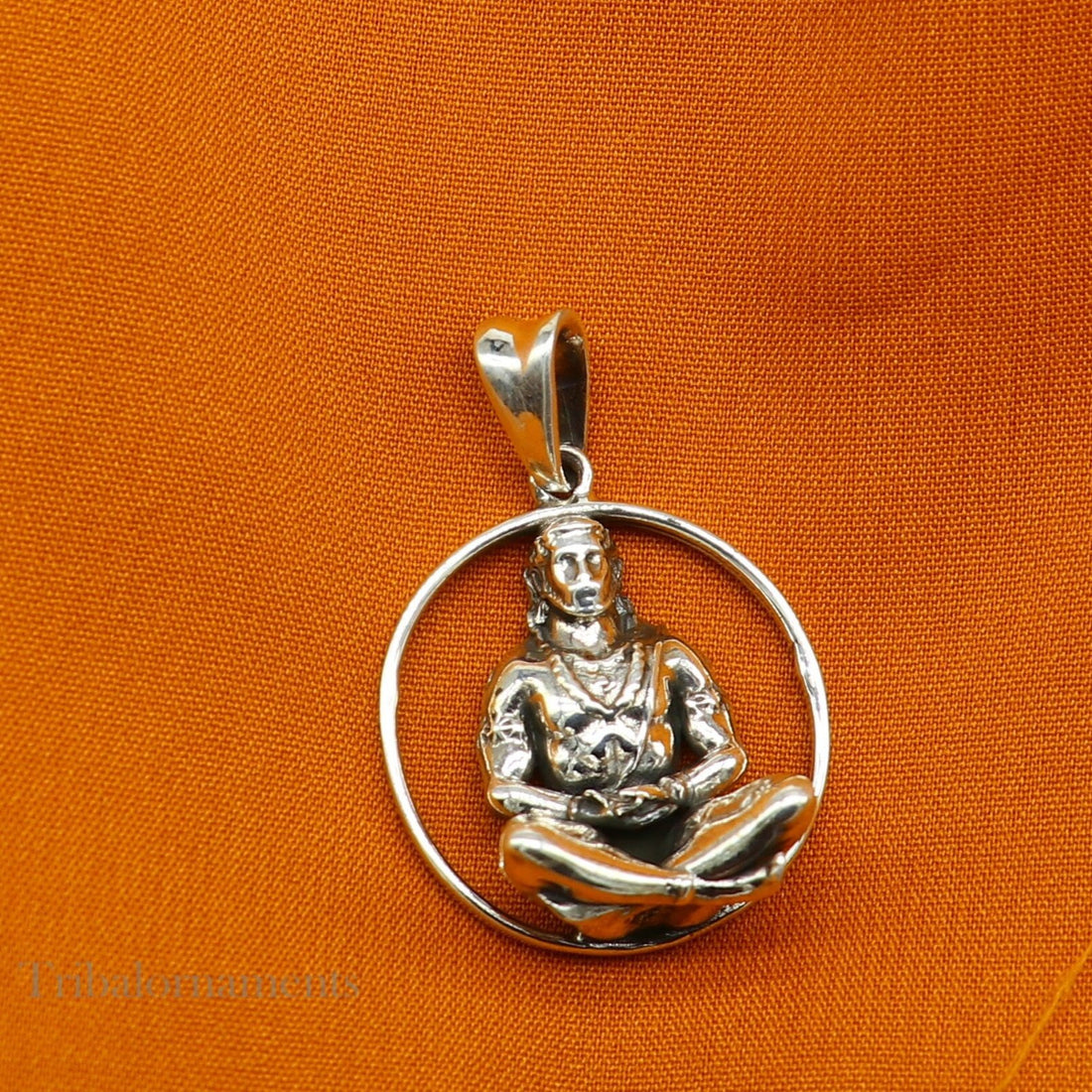 Solid 925 sterling silver Hindu Lord Hanuman pendant, Bajarangbali fabulous vintage antique pendant unisex gifting jewelry ssp979 - TRIBAL ORNAMENTS