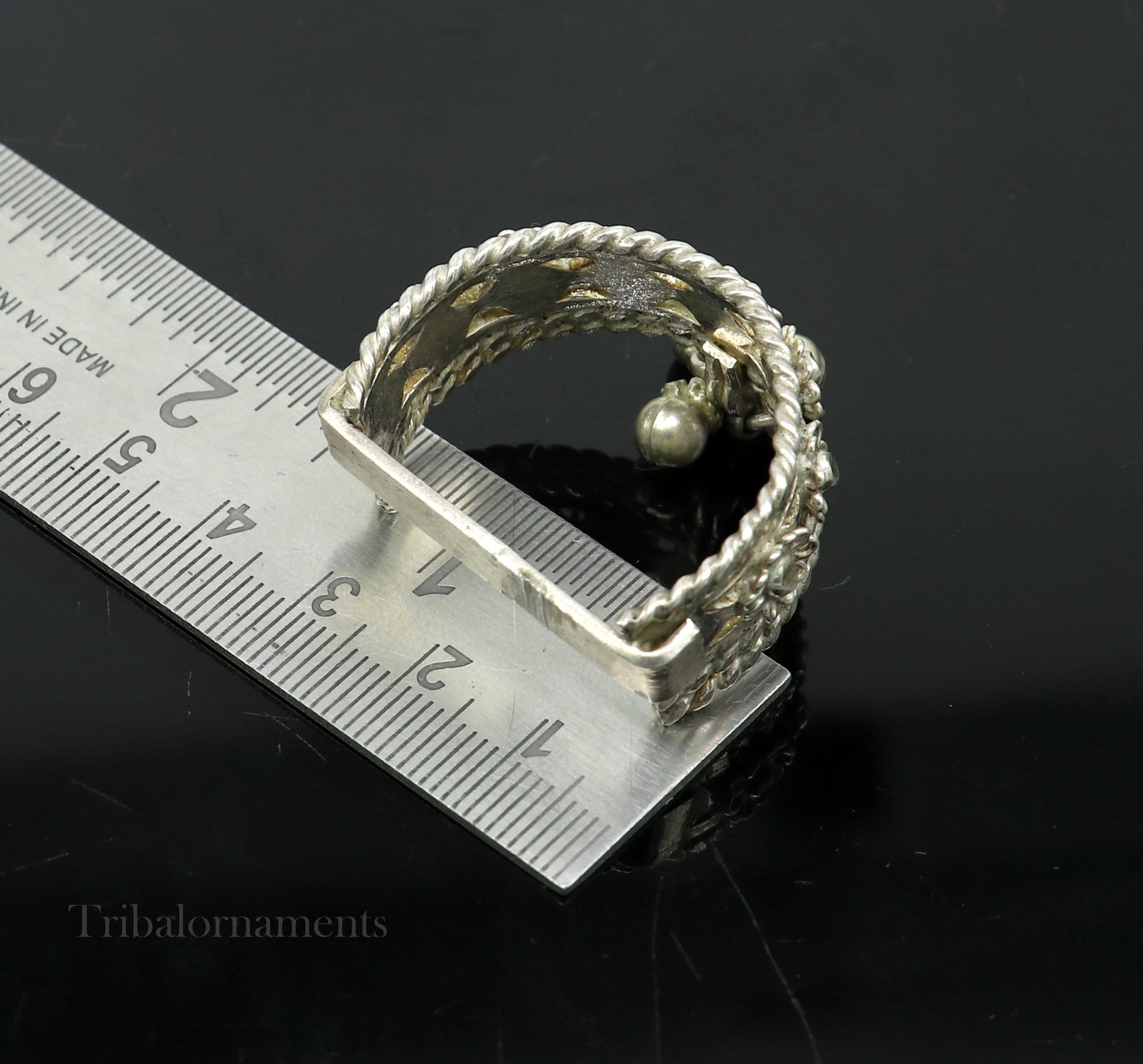 Solid sterling silver handmade Vintage antique design excellent thumb toe ring, thumb ring for foot belly dance tribal jewelry tr54 - TRIBAL ORNAMENTS