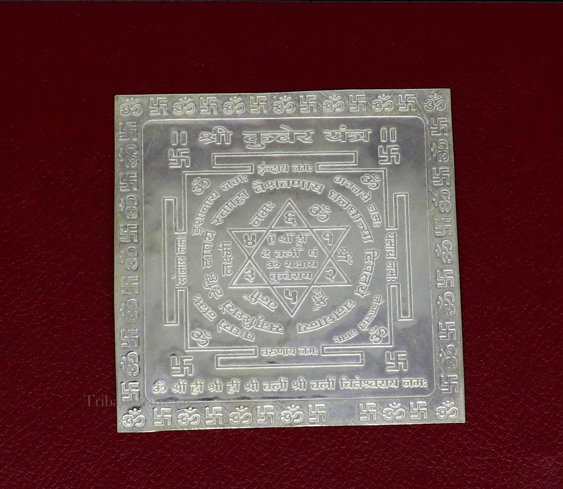 Kuber Yantra Locket in pure gold - Rudra Centre