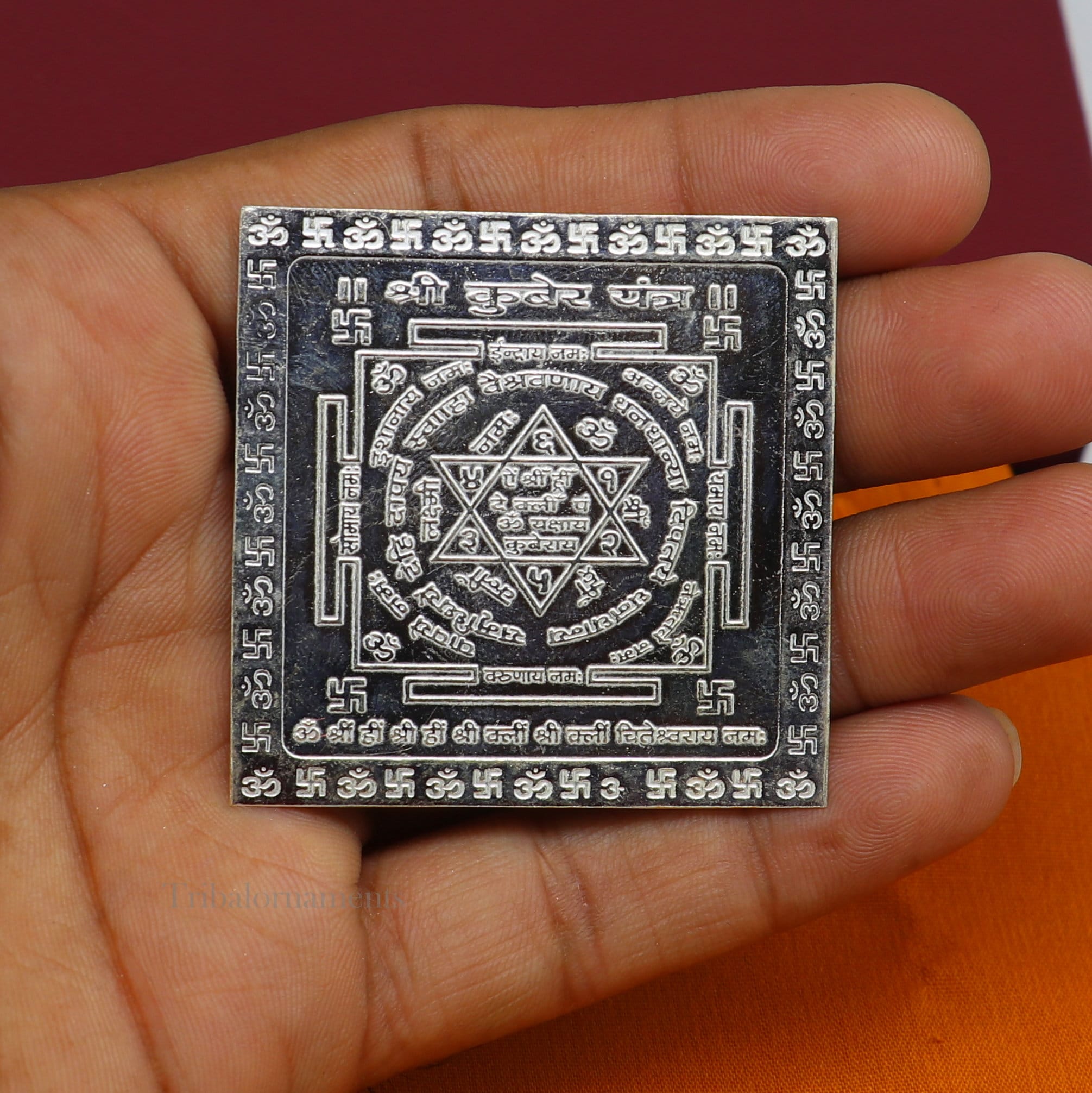 Shree Kuber Yantra Ring in Silver : Amazon.in: Home & Kitchen