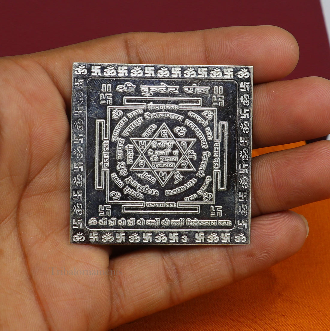 Sri Yantra Necklace  Handcrafted by Silver Luthier
