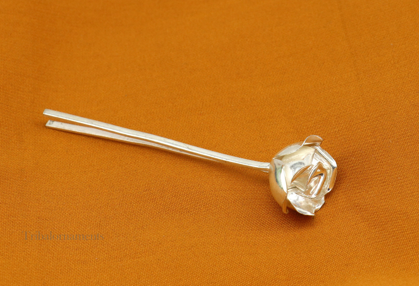 Solid sterling silver handmade rose flower design men's brooch for shirt or suit blazer suit amazing wedding party jewelry for men's b02 - TRIBAL ORNAMENTS