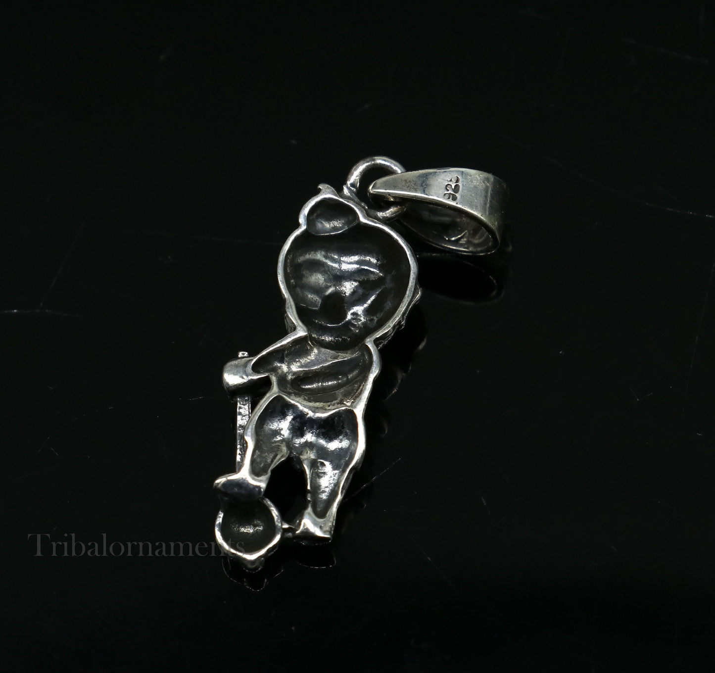 Pure 925 sterling silver handmade Hindu god Lord Bal Hanuman pendant, amazing designer fabulous pendant unisex gifting jewelry ssp883 - TRIBAL ORNAMENTS