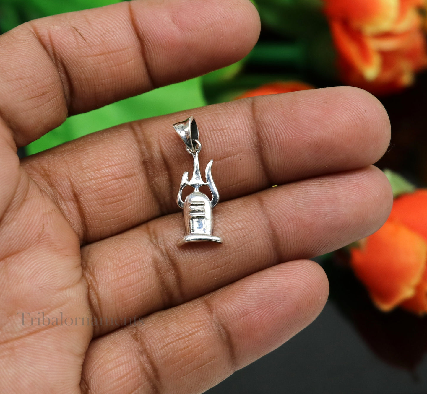 925 sterling silver amazing designer Hindu idol Lord Shiva lingam pendant, excellent gifting unisex locket pendant customized jewelry ssp860 - TRIBAL ORNAMENTS