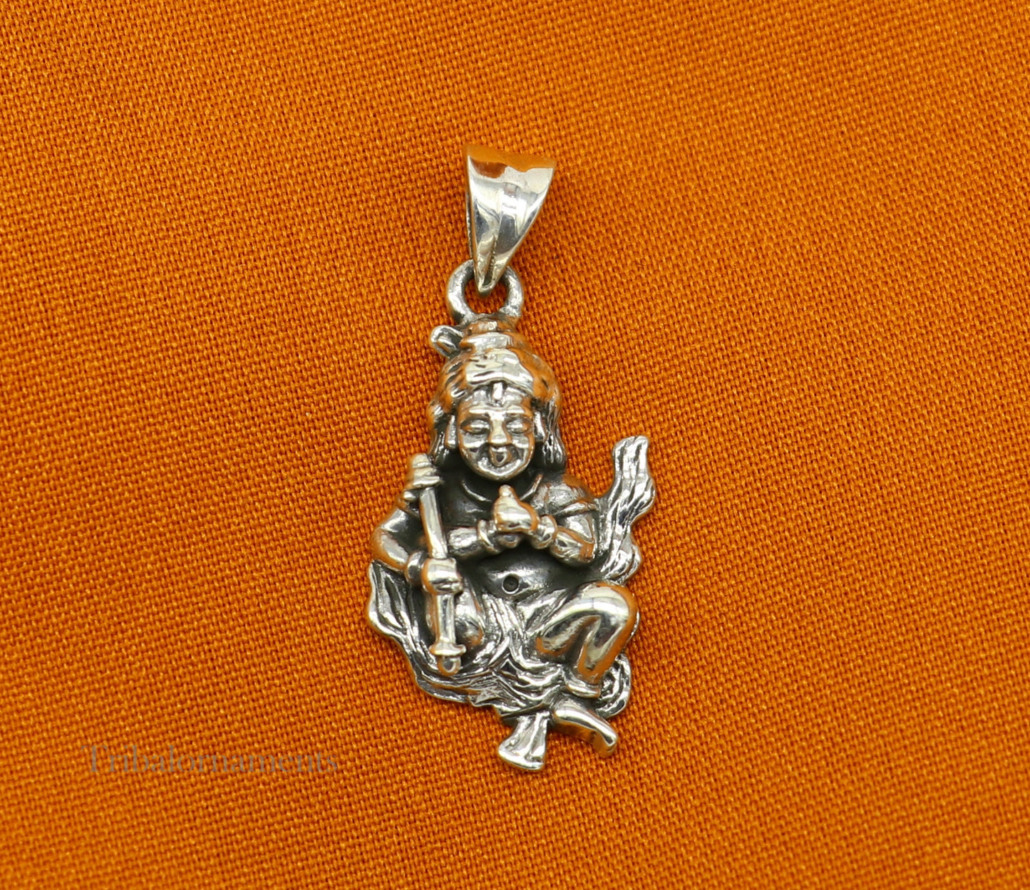Divine lord kartikya blessing pendant, excellent vintage designer 925 sterling silver handmade jewelry from indiassp973 - TRIBAL ORNAMENTS