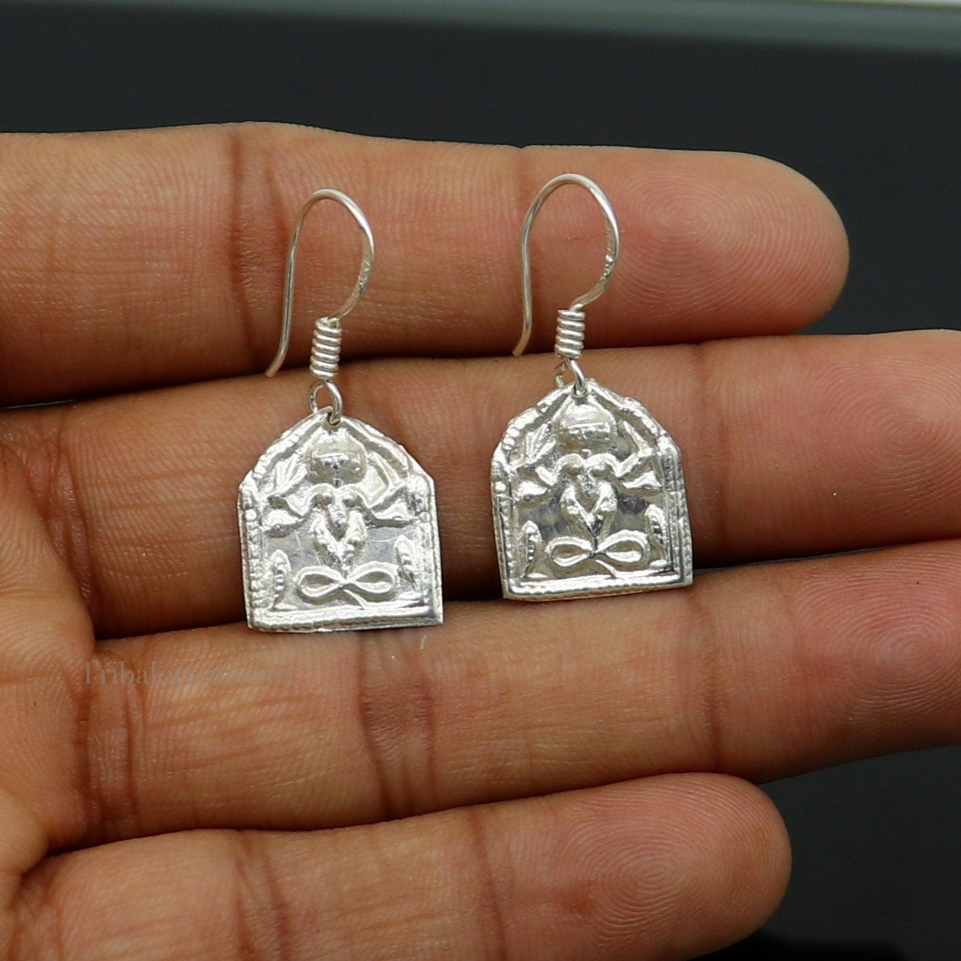Light weight 925 sterling silver excellent customized traditional indian style hoops earring, amazing tribal ethnic earring ear956 - TRIBAL ORNAMENTS