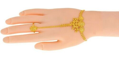 Lilac Crystal Hand Chain , Eid Hand Jewelry, Slave Bracelet, Ek Angla, Gold  Indian Panja Ring, Link Bracelet , Bridal Jewellery , Hand Piece - Etsy