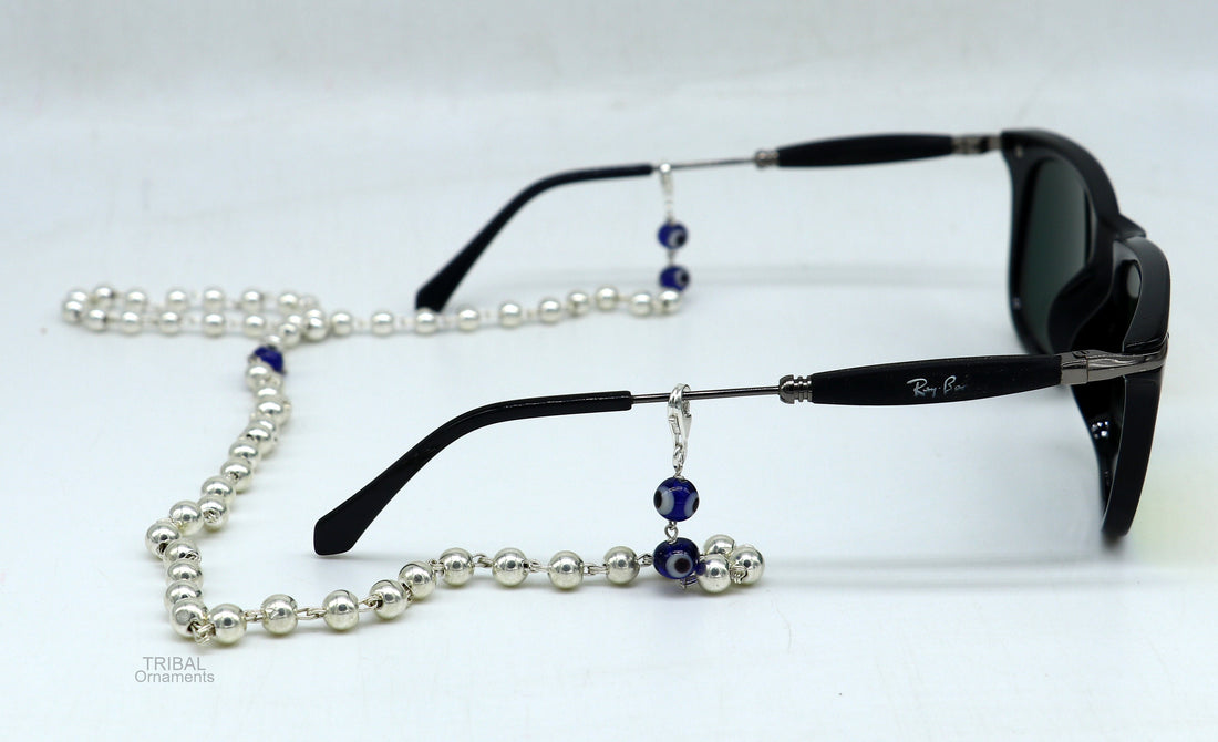 Sterling silver Face Mask Chain Lanyard Eyeglass Glasses Chains, Mask Chain Necklace, Women Stylish Sunglass Eyeglass Cord mask chain ch133 - TRIBAL ORNAMENTS