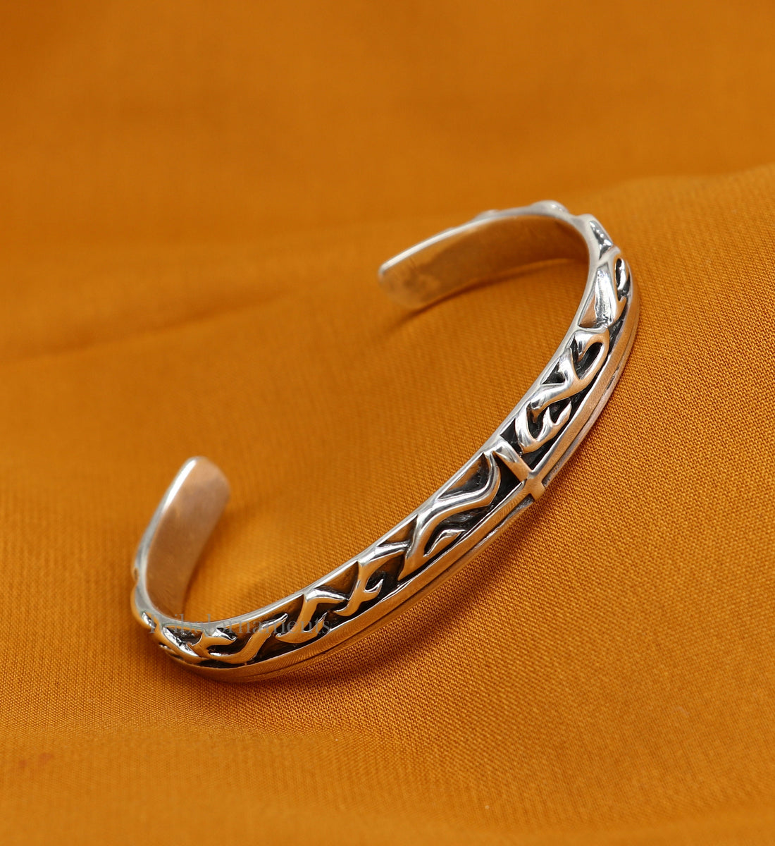 Vintage antique style 925 sterling silver handmade adjustable cuff bangle bracelet unsex gifting jewelry, solid cuff bracelet nsk372 - TRIBAL ORNAMENTS