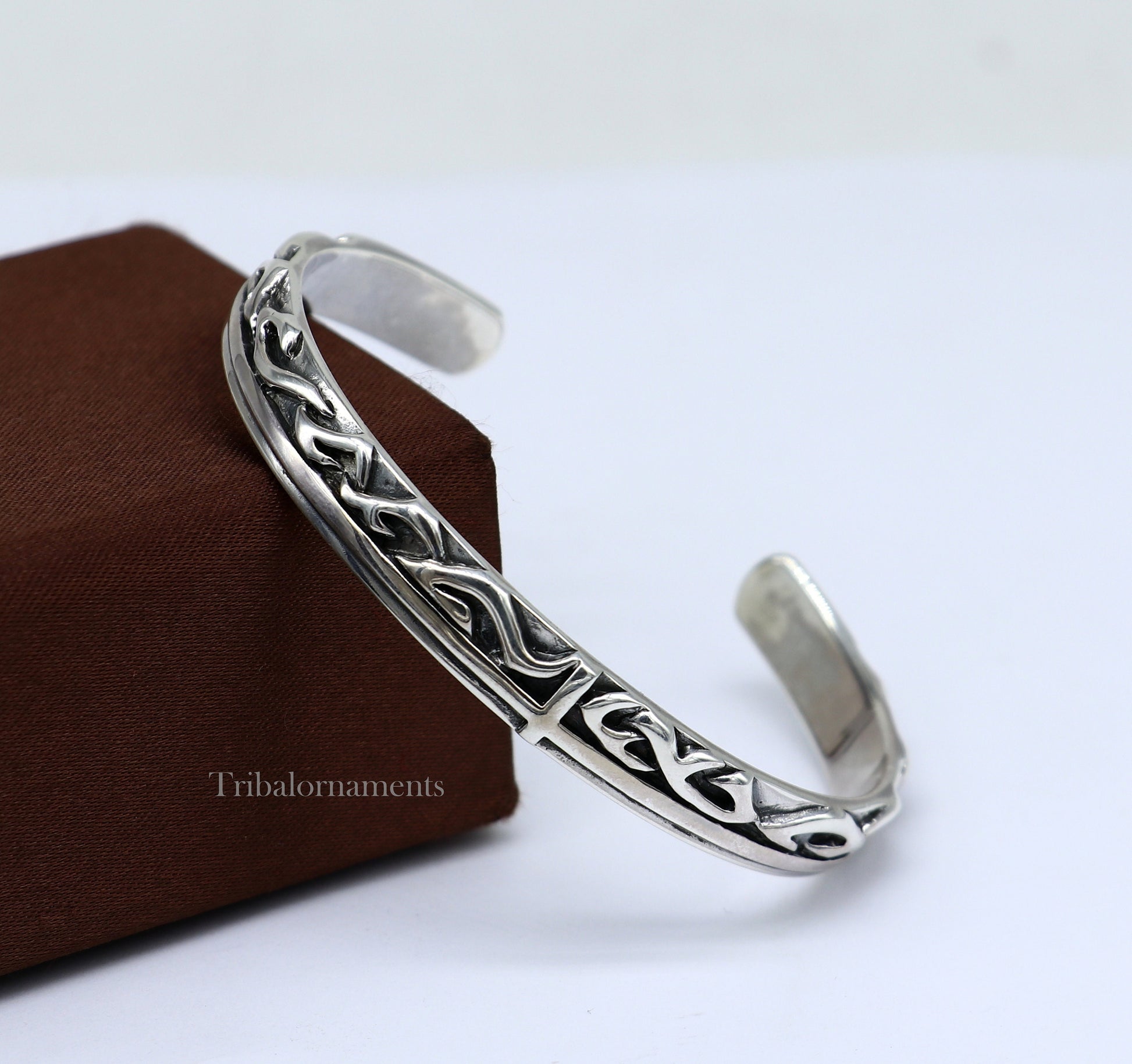 Vintage antique style 925 sterling silver handmade adjustable cuff bangle bracelet unsex gifting jewelry, solid cuff bracelet nsk372 - TRIBAL ORNAMENTS