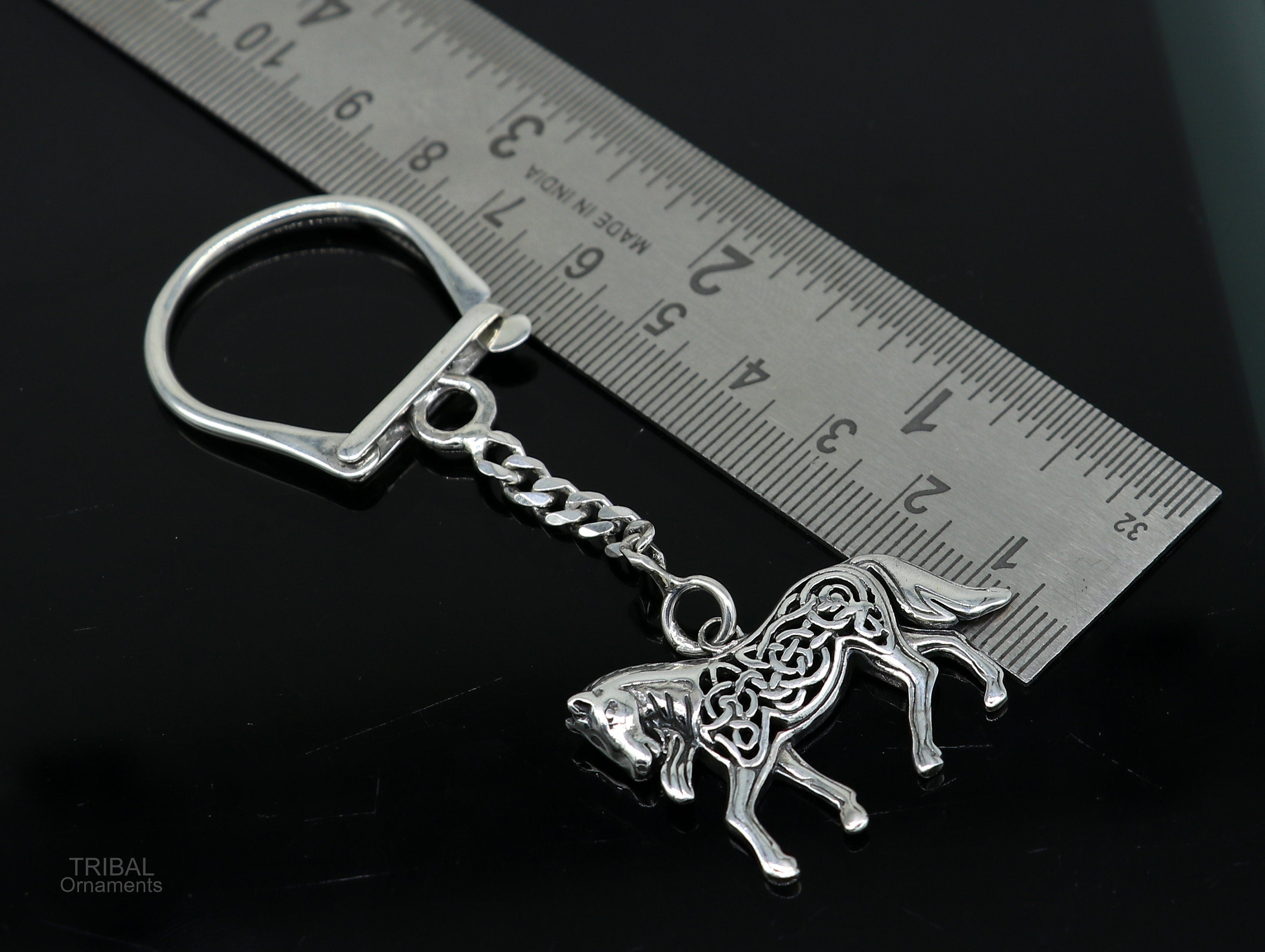 925 Sterling Silver Certified top Handmade Gift Keychain