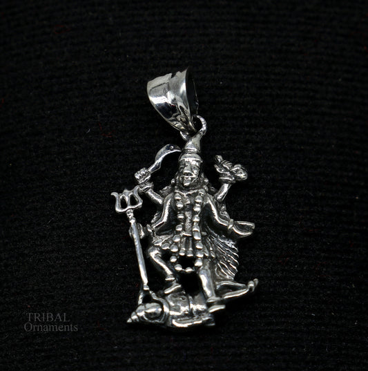 925 sterling silver blessing Goddess Kalika maa/ Kali ma pendant, amazing tantri pendant personalized jewelry tribal jewelry nsp448 - TRIBAL ORNAMENTS