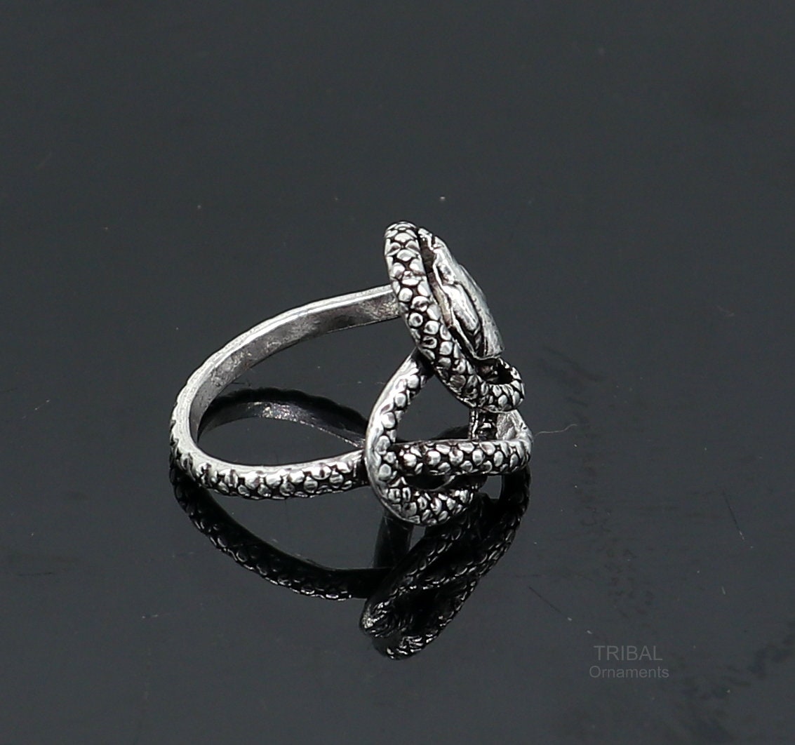 Pure 925 sterling silver handmade snake design vintage antique stylish ring band, gorgeous snake ring best elegant dainty jewelry ring281 - TRIBAL ORNAMENTS