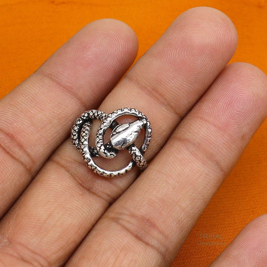 Pure 925 sterling silver handmade snake design vintage antique stylish ring band, gorgeous snake ring best elegant dainty jewelry ring281 - TRIBAL ORNAMENTS