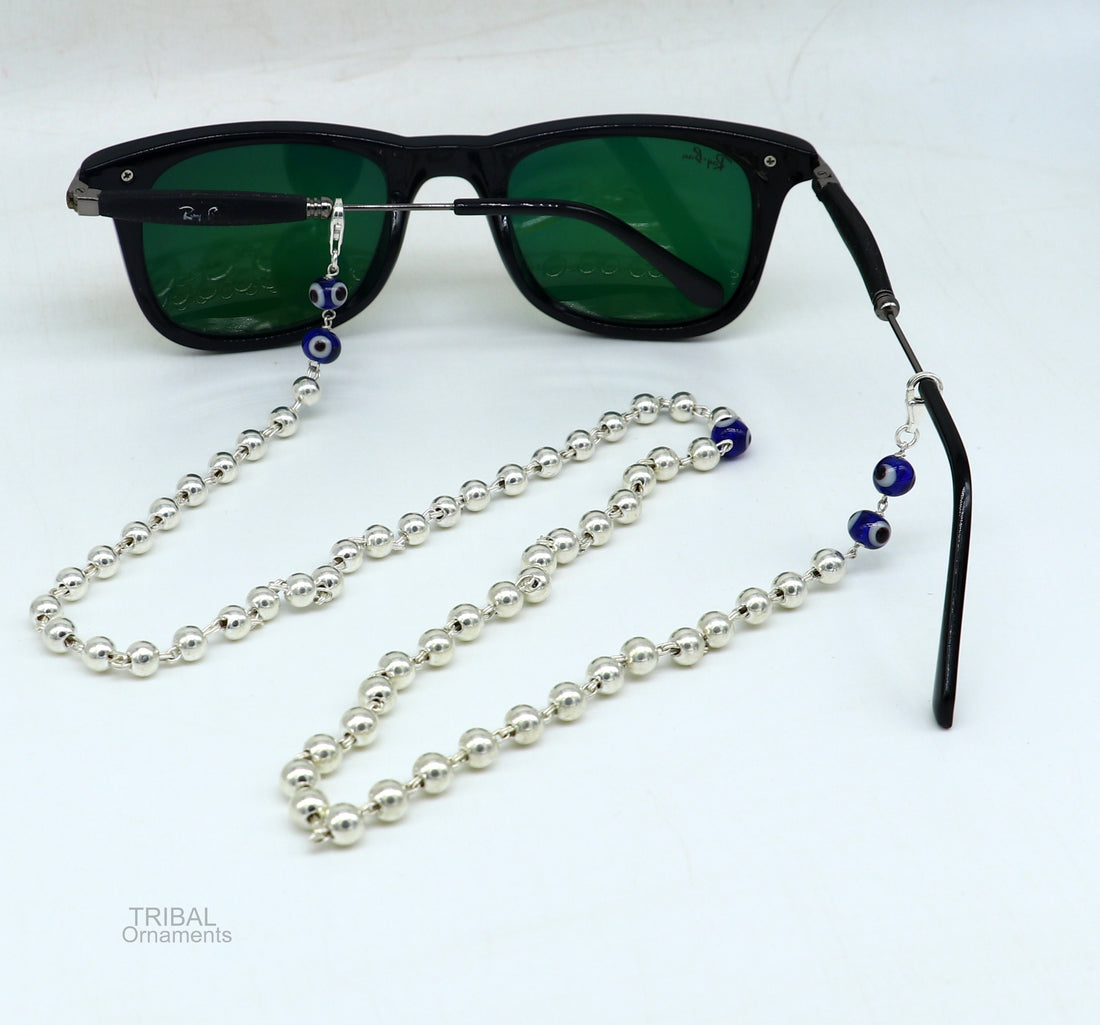 Sterling silver Face Mask Chain Lanyard Eyeglass Glasses Chains, Mask Chain Necklace, Women Stylish Sunglass Eyeglass Cord mask chain ch133 - TRIBAL ORNAMENTS