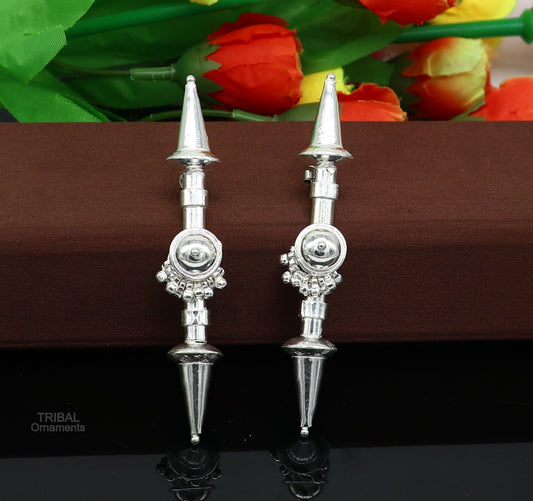 925 sterling silver handmade traditional stylish wedding brides stud earring best gifting customized ethnic style tribal jewelry s1007 - TRIBAL ORNAMENTS