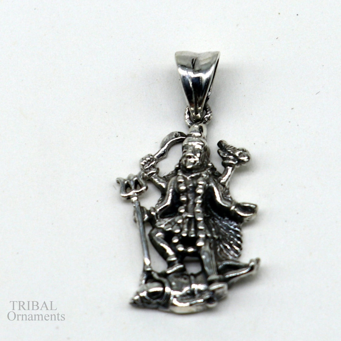 925 sterling silver blessing Goddess Kalika maa/ Kali ma pendant, amazing tantri pendant personalized jewelry tribal jewelry nsp448 - TRIBAL ORNAMENTS