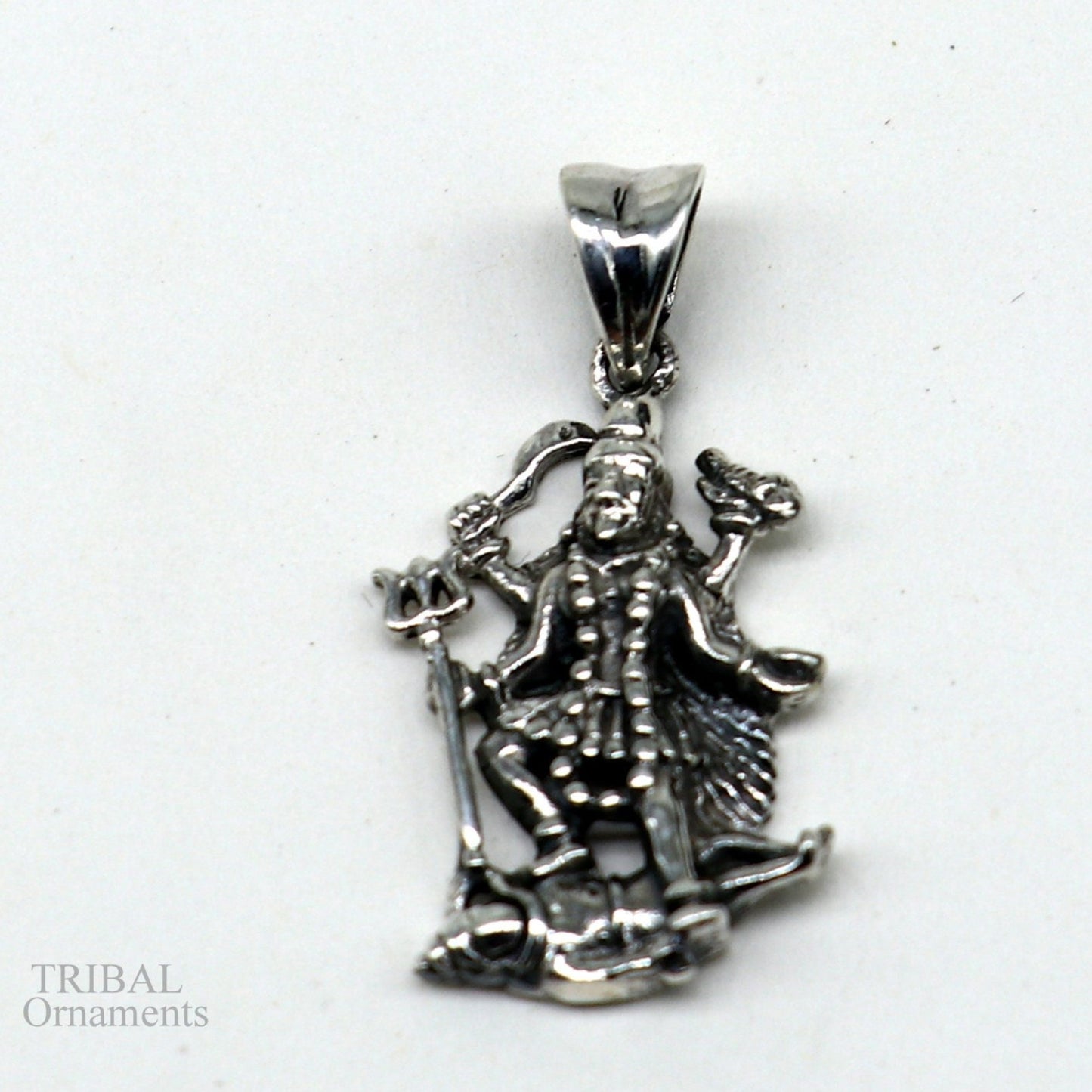 925 sterling silver blessing Goddess Kalika maa/ Kali ma pendant, amazing tantri pendant personalized jewelry tribal jewelry nsp448 - TRIBAL ORNAMENTS