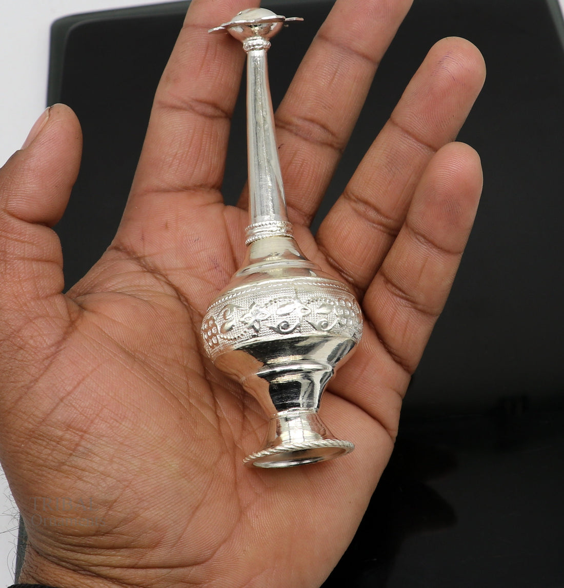 925 sterling silver vintage design Attardani, pooja spray bottle, silver perfume bottle, spray article, puja utensils, best gift su639 - TRIBAL ORNAMENTS