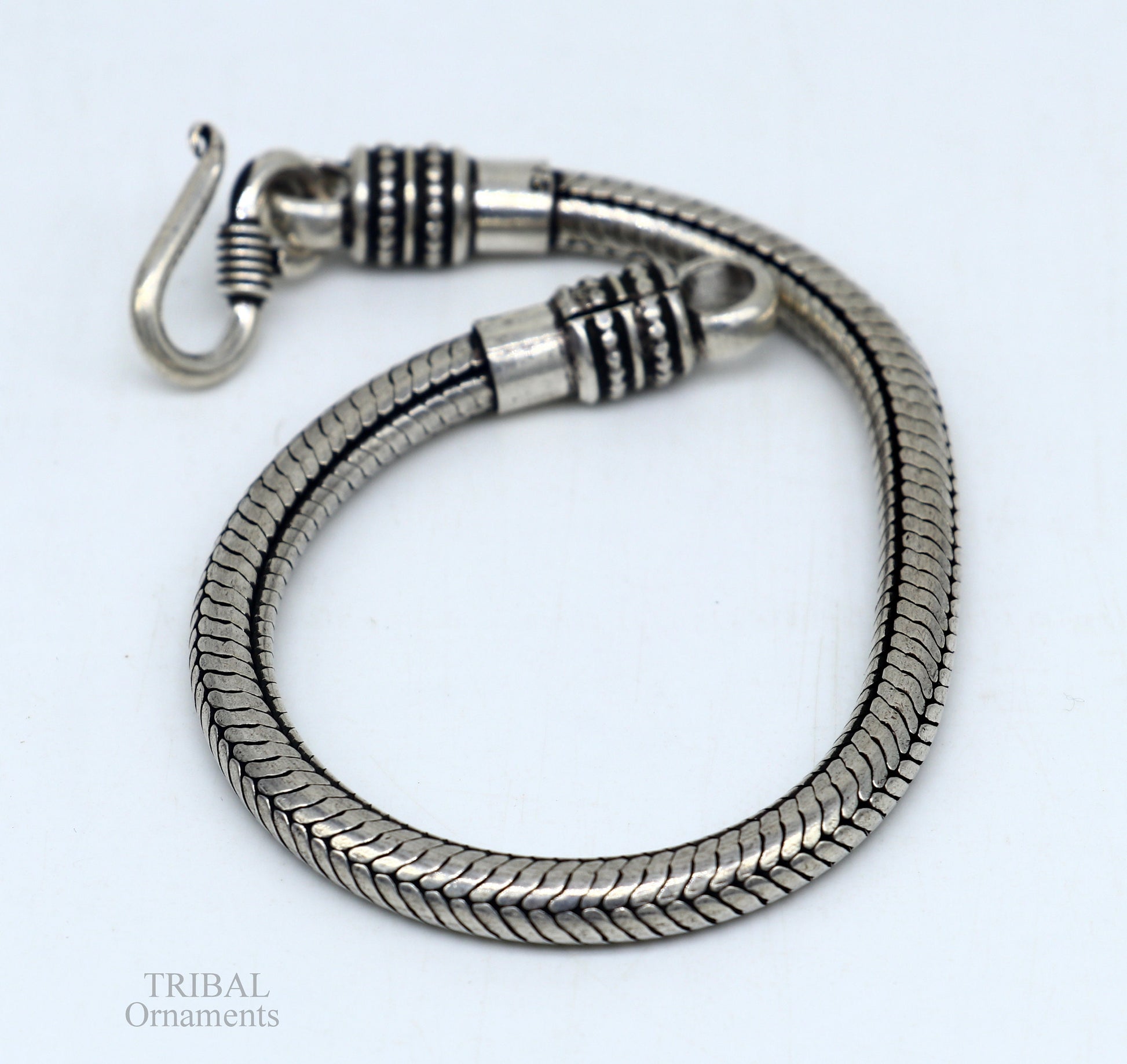 4.5MM Amazing vintage design customized stylish snake chain handmade 925 sterling silver bracelet unisex personalize jewelry sbr241 - TRIBAL ORNAMENTS