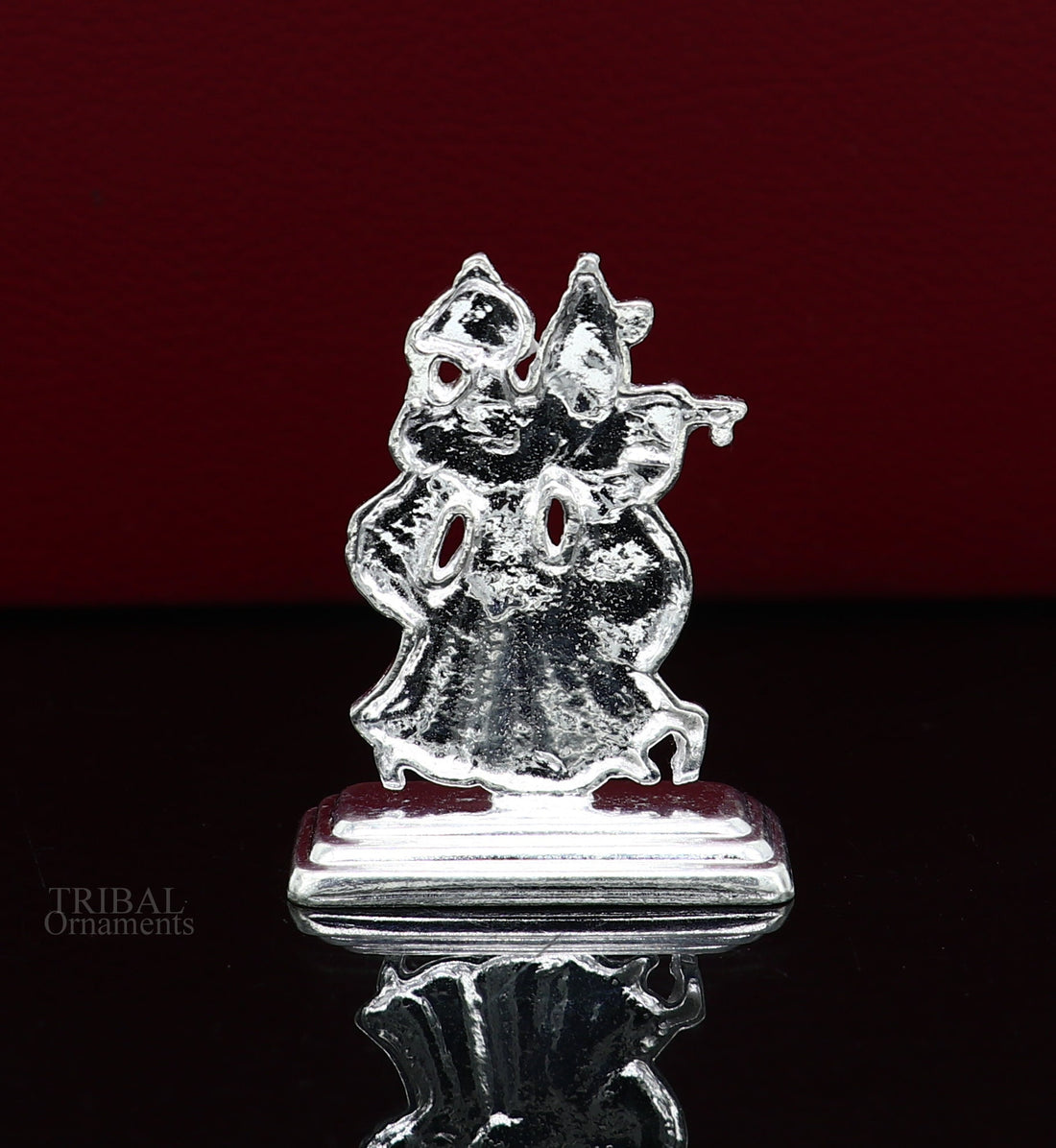 Hindu idol Radha krishna tiny statue, amazing Rasleela dancing krishna and Radha, lord krishna figurine, love article to gift her art491 - TRIBAL ORNAMENTS