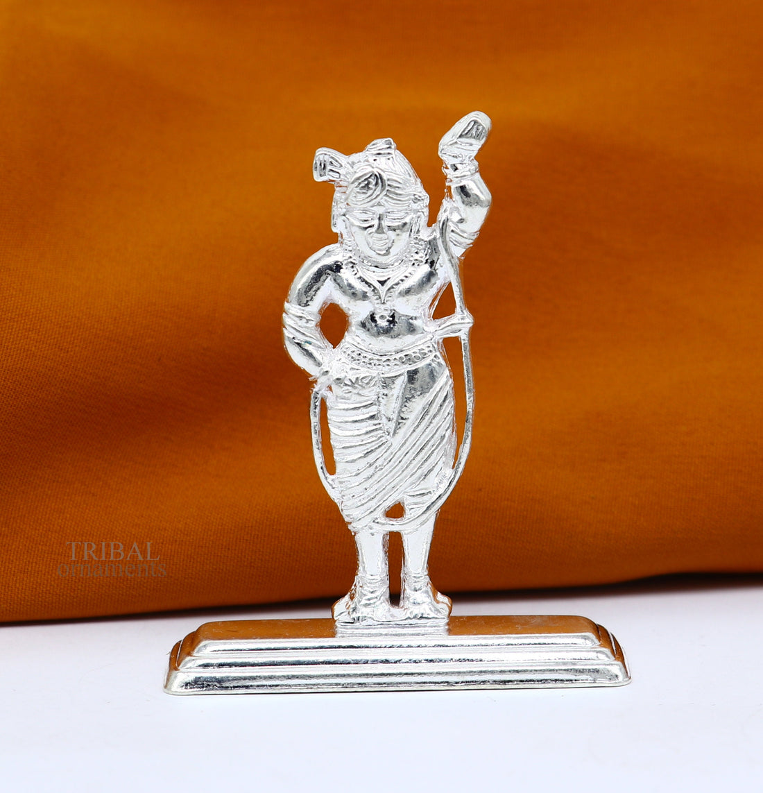 Silver lord krishna narayan avtar shri Nathji statue figurine, solid silver article, best gift for décor your car front for blessing art455 - TRIBAL ORNAMENTS