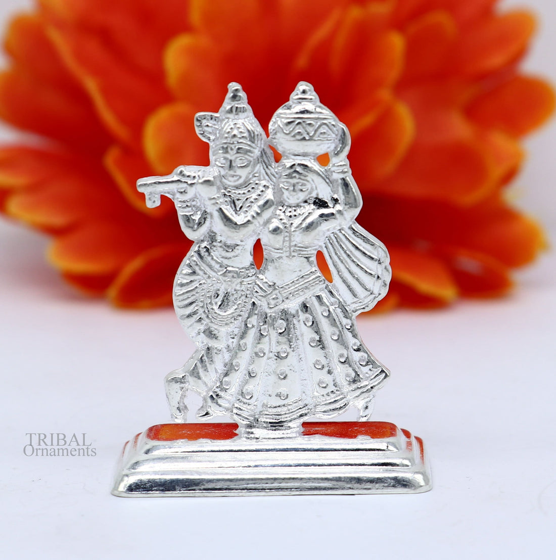 Hindu idol Radha krishna tiny statue, amazing Rasleela dancing krishna and Radha, lord krishna figurine, love article to gift her art491 - TRIBAL ORNAMENTS