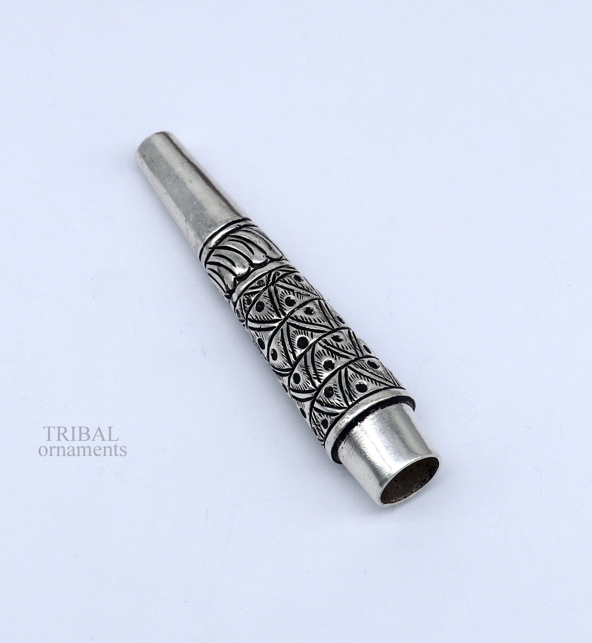 925 sterling silver handmade Nakshi, chitai work hukka/ hookah pipe, royal luxury vintage style hukah, tobacco pipe art477 - TRIBAL ORNAMENTS